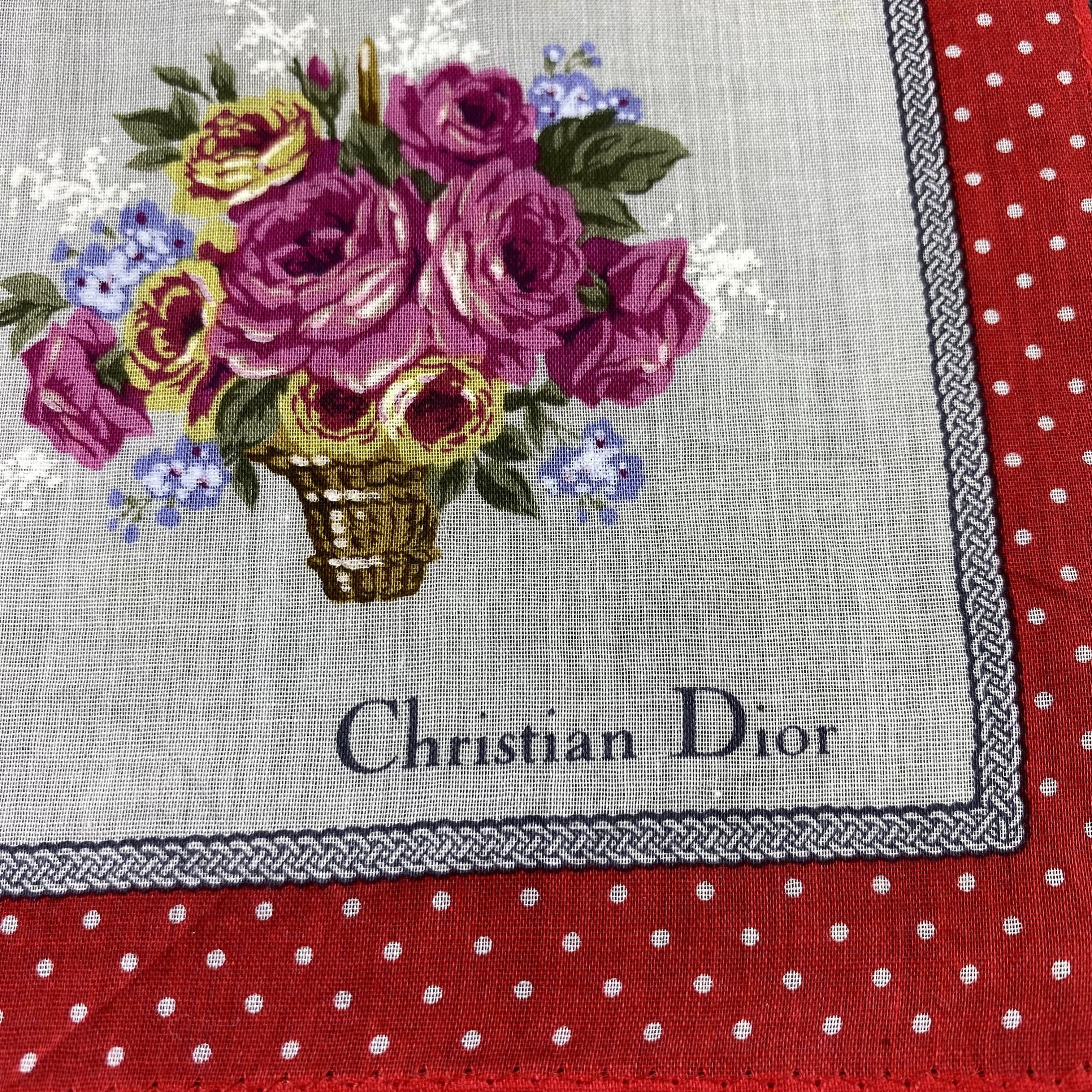 Designer Christian Dior Handkerchief / Bandana / Neckerchief-B1072 Size ONE SIZE - 5 Thumbnail