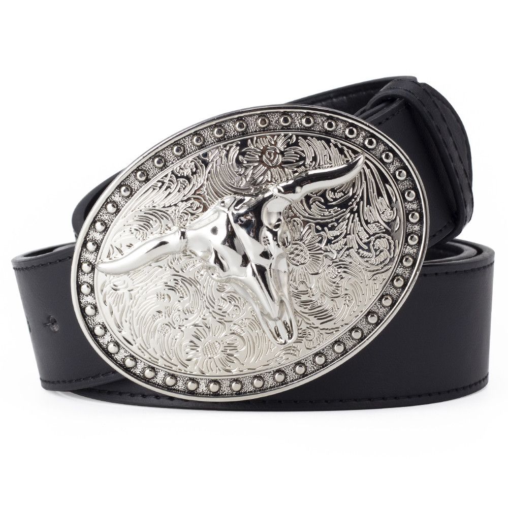 Designer Crazy Vintage Belt Riveted Belts Menswear Accessories Size ONE SIZE - 1 Thumbnail
