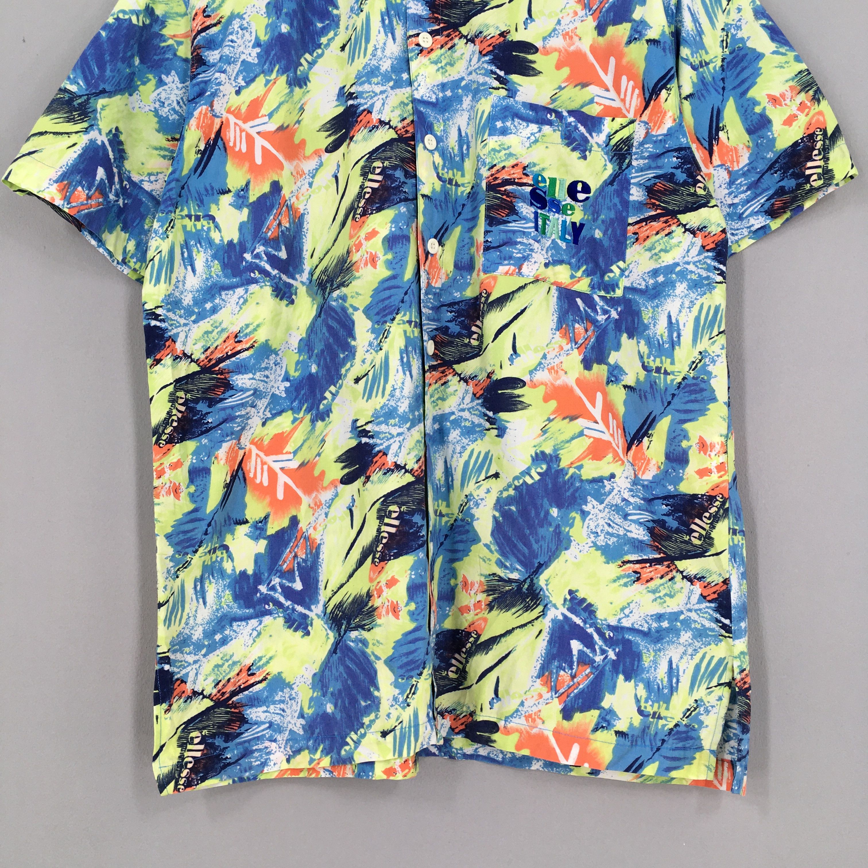 Ellesse Vintage Ellesse Hawaiian Aloha Shirts Medium Size US M / EU 48-50 / 2 - 3 Thumbnail
