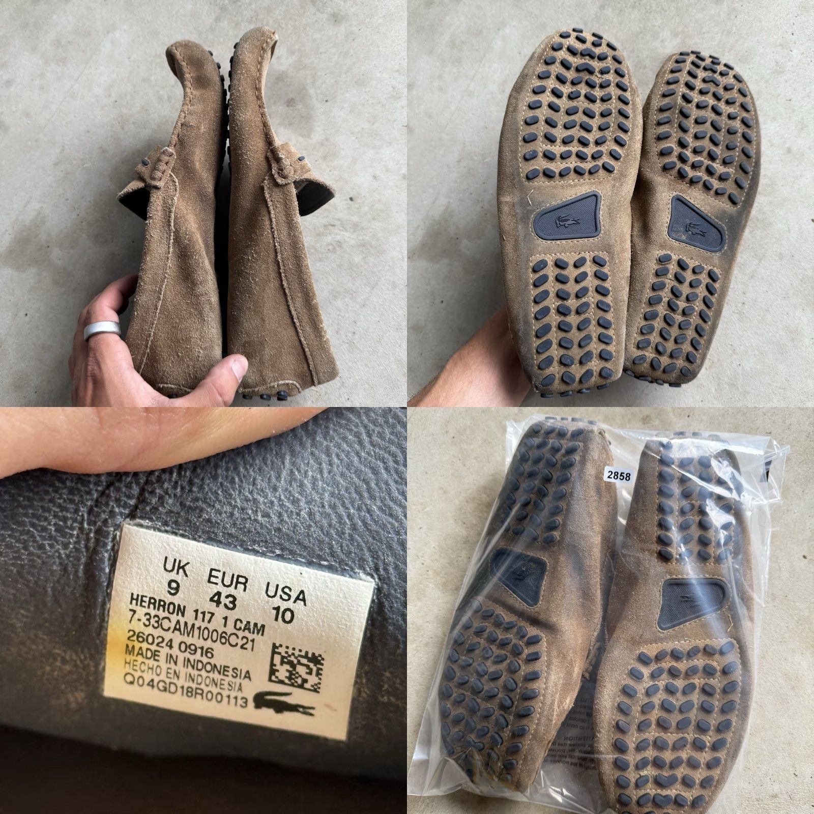 Lacoste Lacoste Concours Loafers Dress Men 10 Leather Brown Suede Leather D Upper Slip On Vintage No Size US 9 / EU 42 - 8 Thumbnail