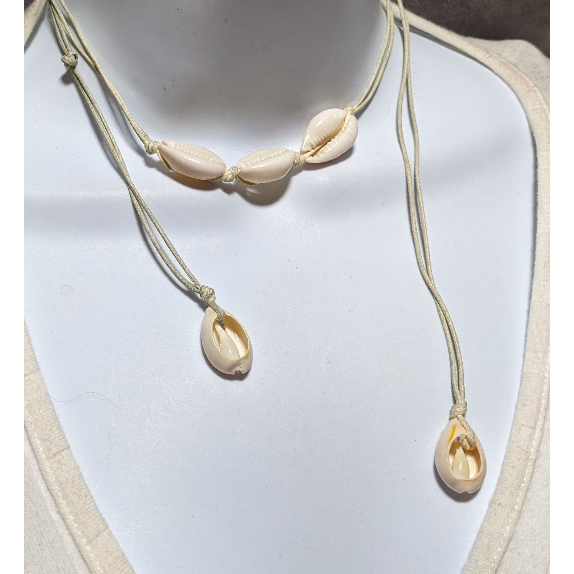 Other Handmade Cowrie Shell Wrap Necklace Size ONE SIZE - 4 Thumbnail