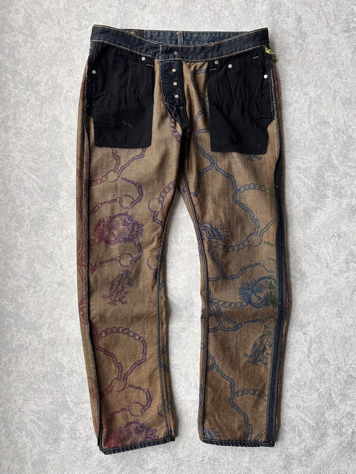 Christian Audigier RARE Y2K Christian Audigier Big Logo Denim Jeans Size US 36 / EU 52 - 13 Thumbnail