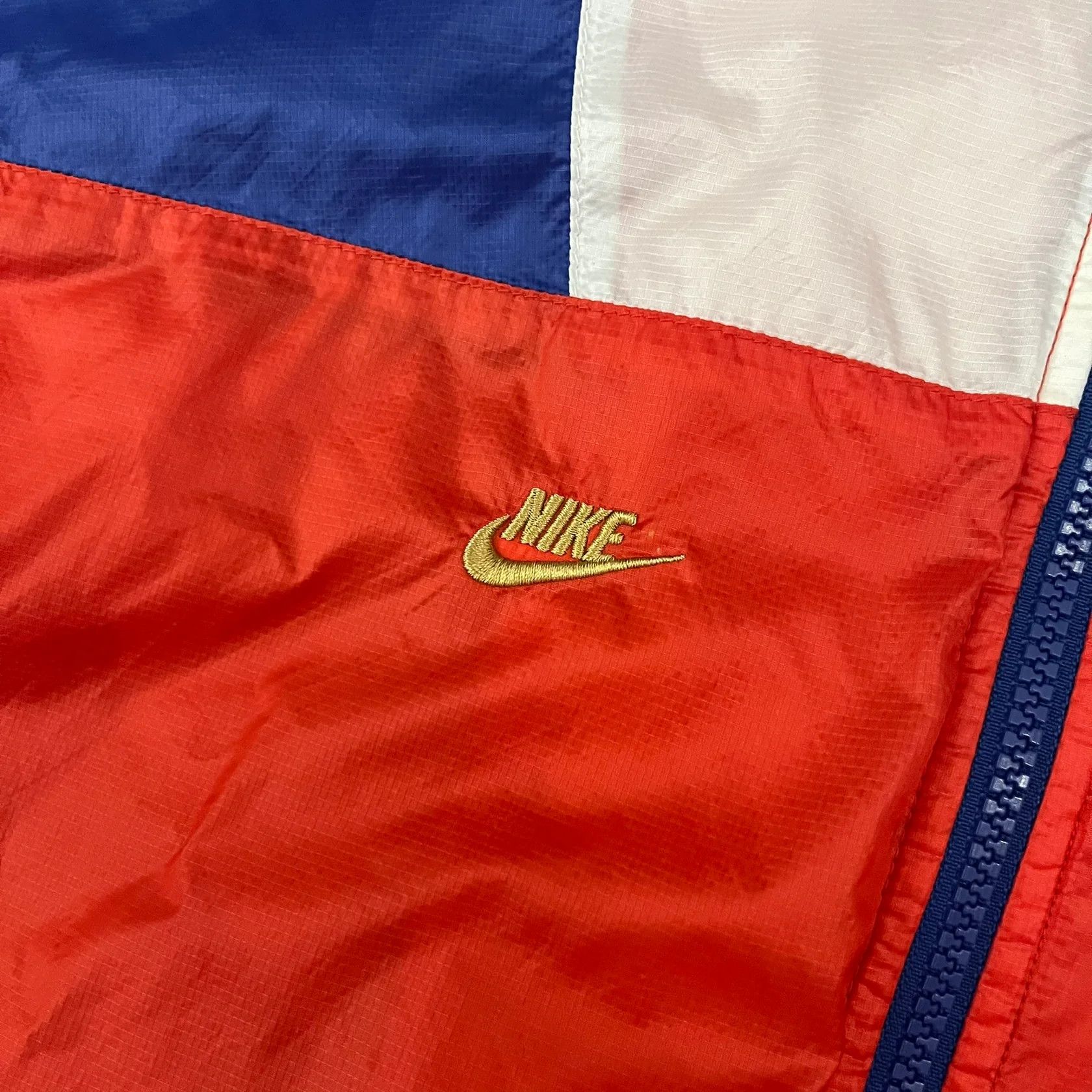 Nike Nike Red/Blue/White Split Windbreaker Size US M / EU 48-50 / 2 - 5 Thumbnail