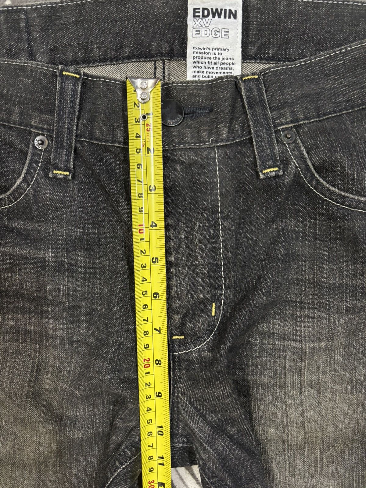 Edwin Vintage Edwin XV Edge Black Faded Distressed Jeans Size US 34 / EU 50 - 15 Thumbnail