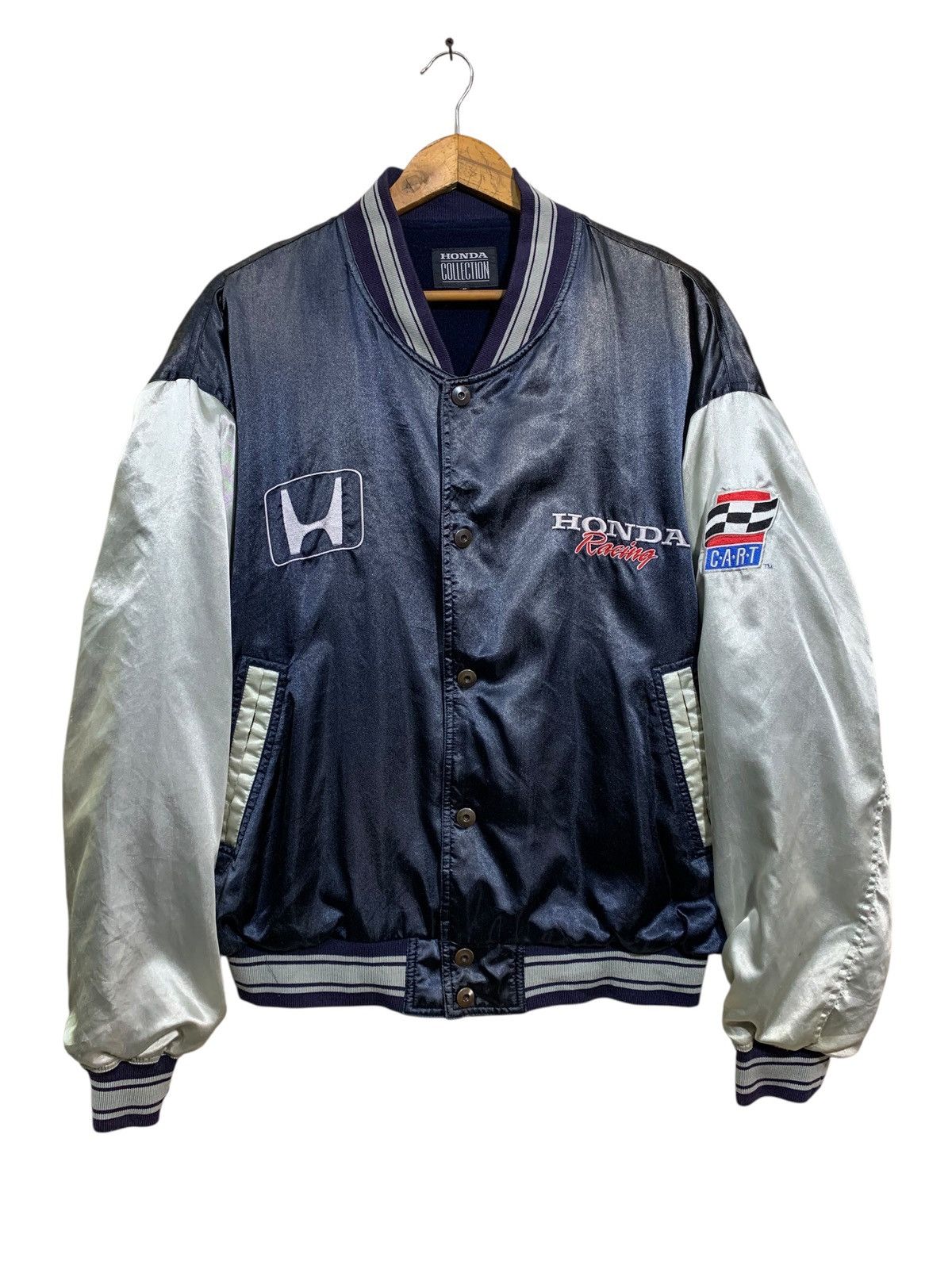 Honda 🔥VTG HONDA RACING RAYON SUKAJAN JACKETS Size US L / EU 52-54 / 3 - 1 Thumbnail