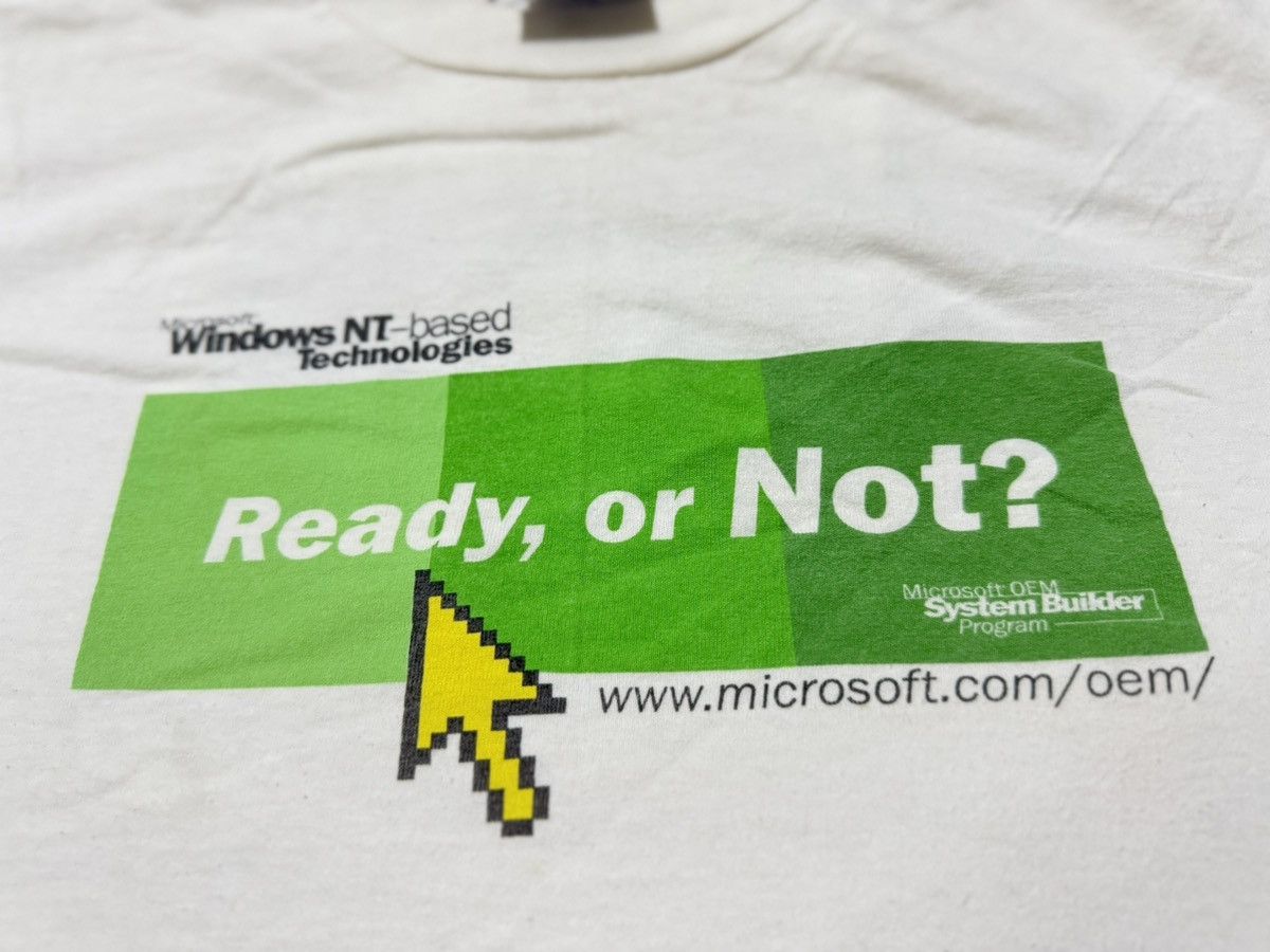Microsoft Vintage Microsoft Windows 2000s T Shirt Size US L / EU 52-54 / 3 - 4 Thumbnail