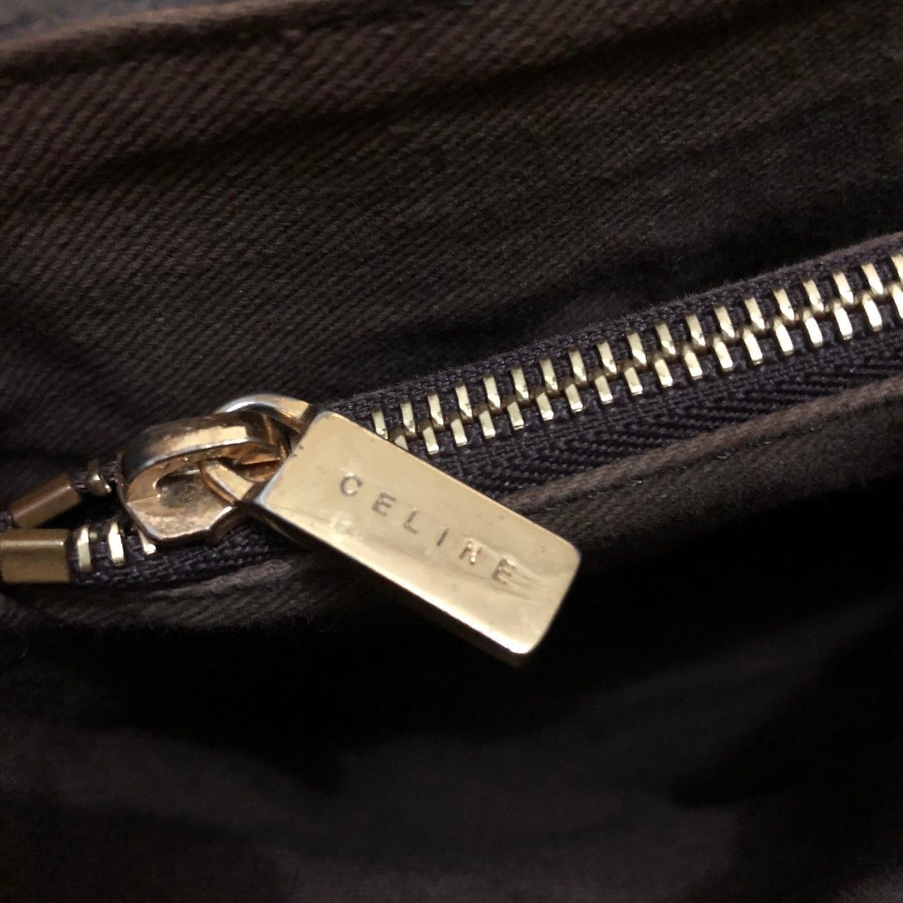 Celine × Vintage Vintage Celine Macadam Shoulder Tote Bag Leather Beige Size ONE SIZE - 9 Thumbnail