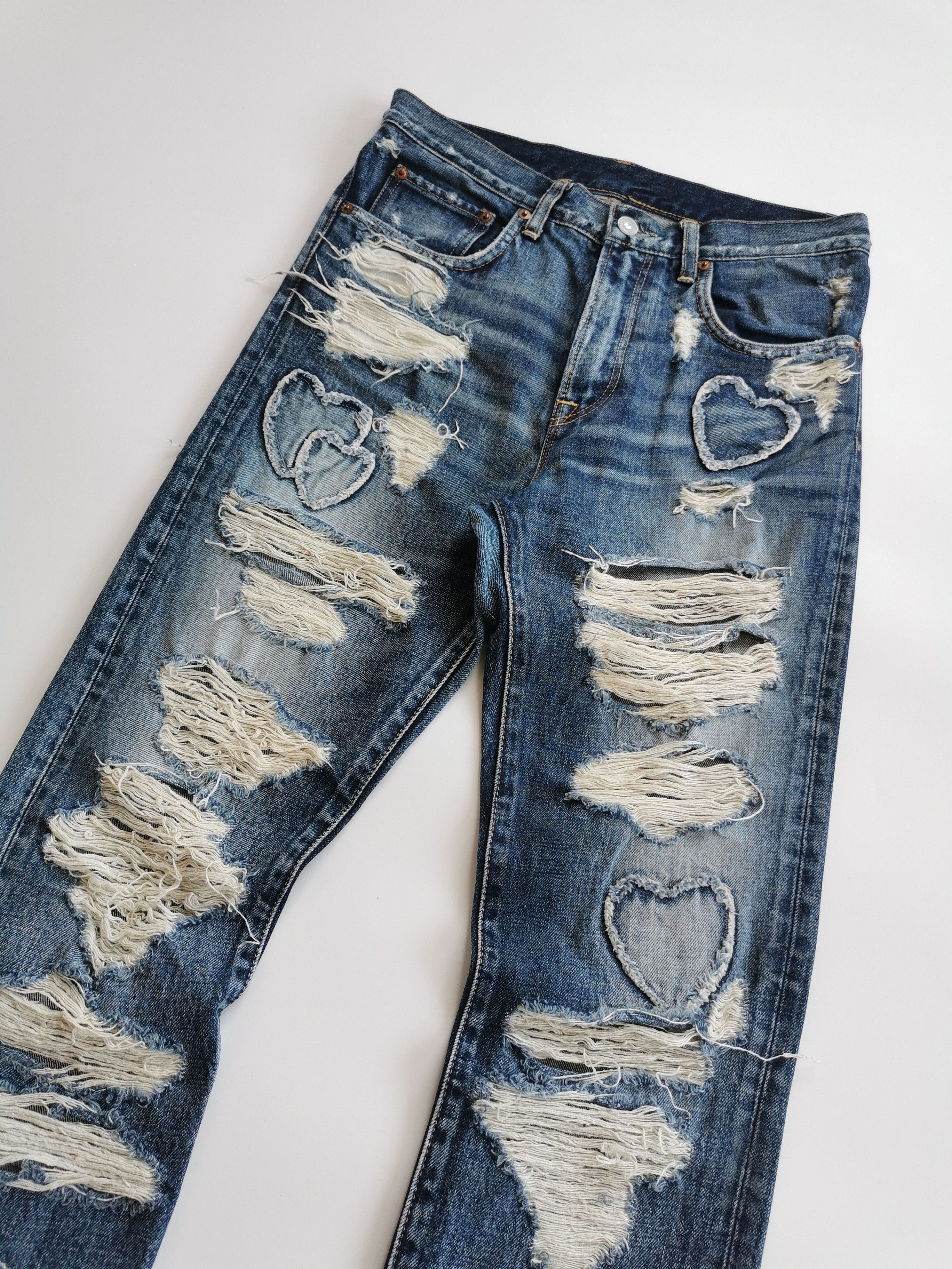 Kapital RNA INC. Slang distressed patchwork denim jeans Size US 29 - 6 Thumbnail