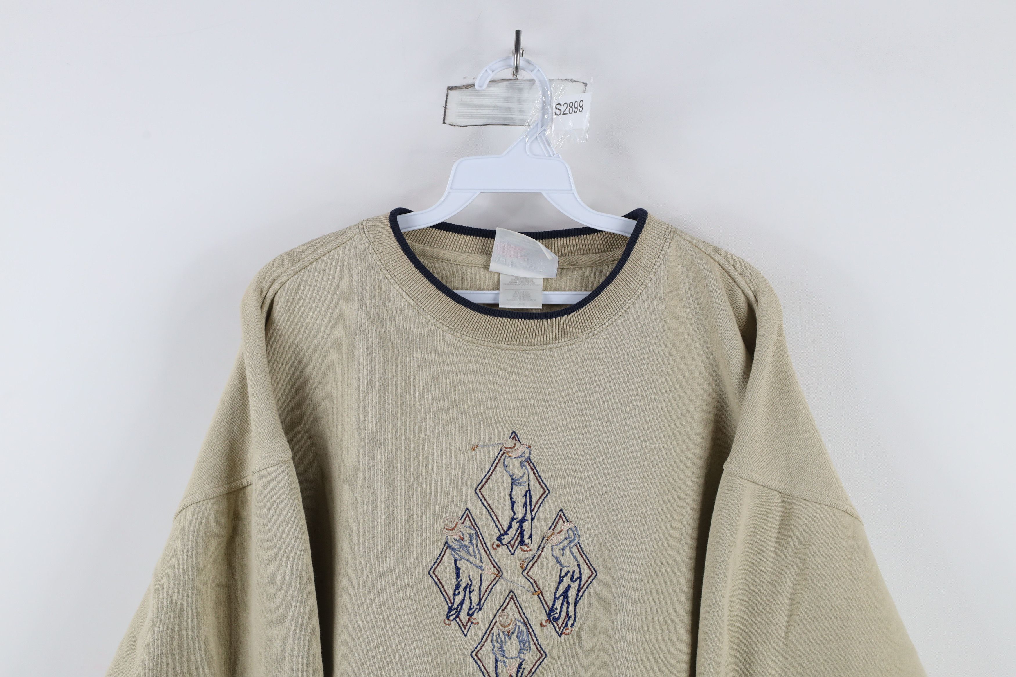 Vintage Vintage 90s Streetwear Diamond Golf Crewneck Sweatshirt Size US L / EU 52-54 / 3 - 2 Thumbnail