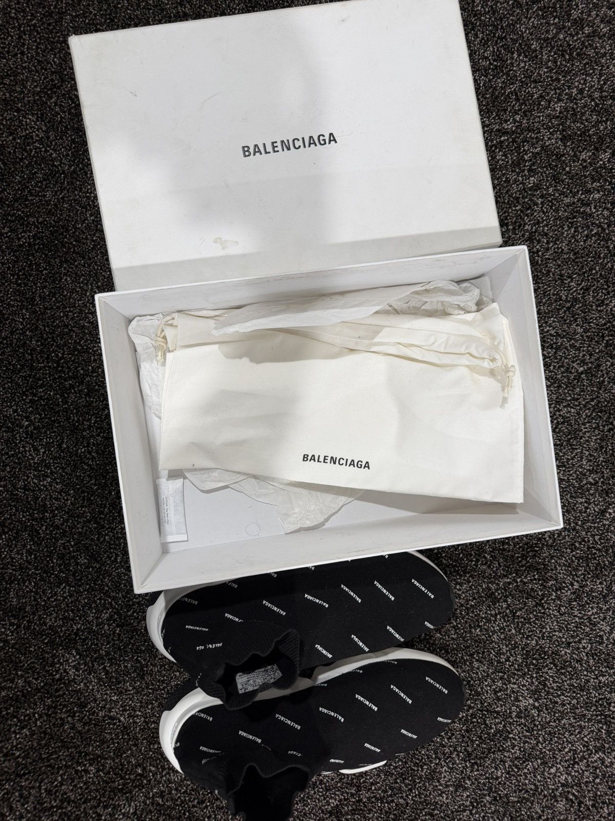 Balenciaga Balenciaga Monogram all Over Logo Speed Trainer Sneakers Size US 10 / EU 43 - 8 Thumbnail