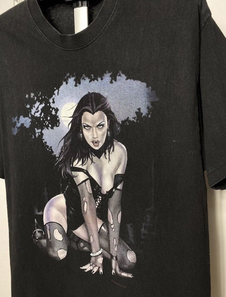 Other Vintage The Darkside wmns vampire Pornstar style t-shirt Xl Size US XL / EU 56 / 4 - 2 Thumbnail