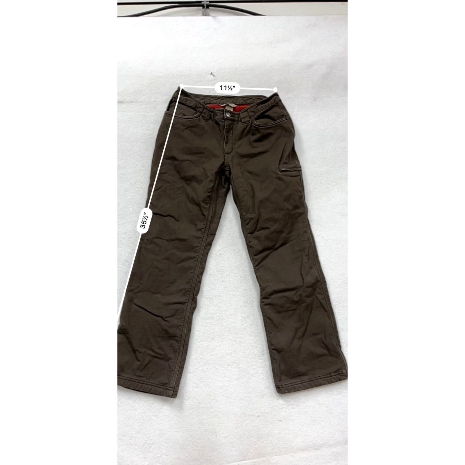 Duluth Trading Company Duluth Trading Co. Brown Fleece Lined Pants 6x29 Cargo Unisex Adults 6 Brown Fleece Lined Pants Mens Womens Size 28" / US 6 / IT 42 - 7 Thumbnail