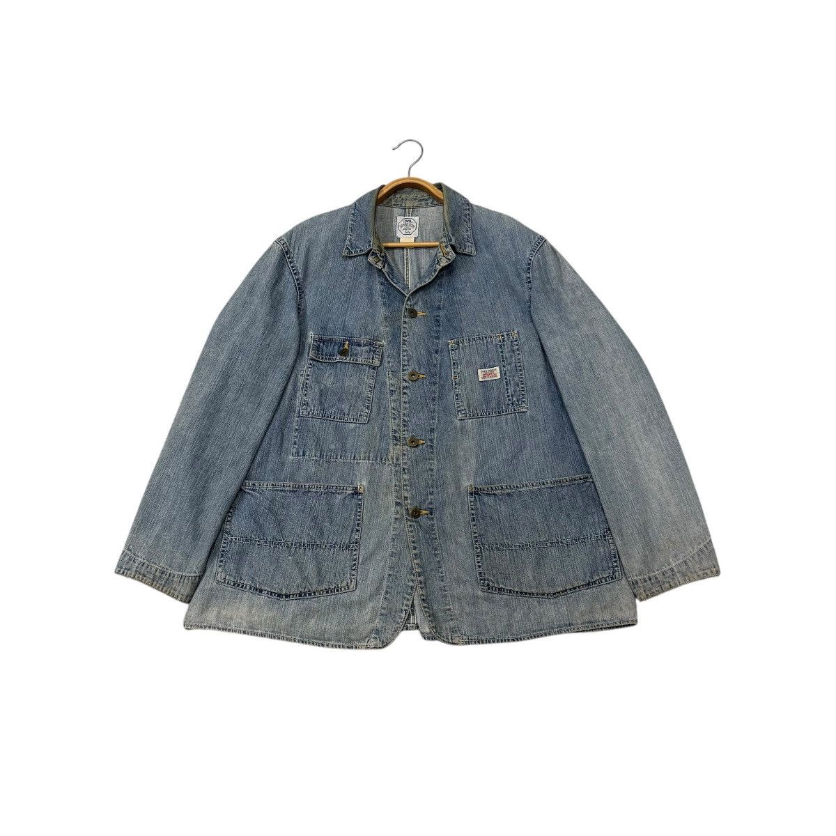 Edwin Vintage Edwin Chore Worker Distressed Denim Jacket Size US M / EU 48-50 / 2 - 1 Thumbnail