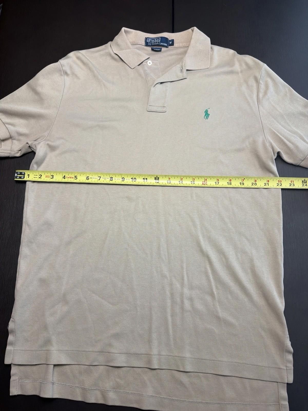 Polo Ralph Lauren Polo Ralph Lauren Polo Shirt Mens M Green Beige Pony Size US XXL / EU 58 / 5 - 4 Thumbnail