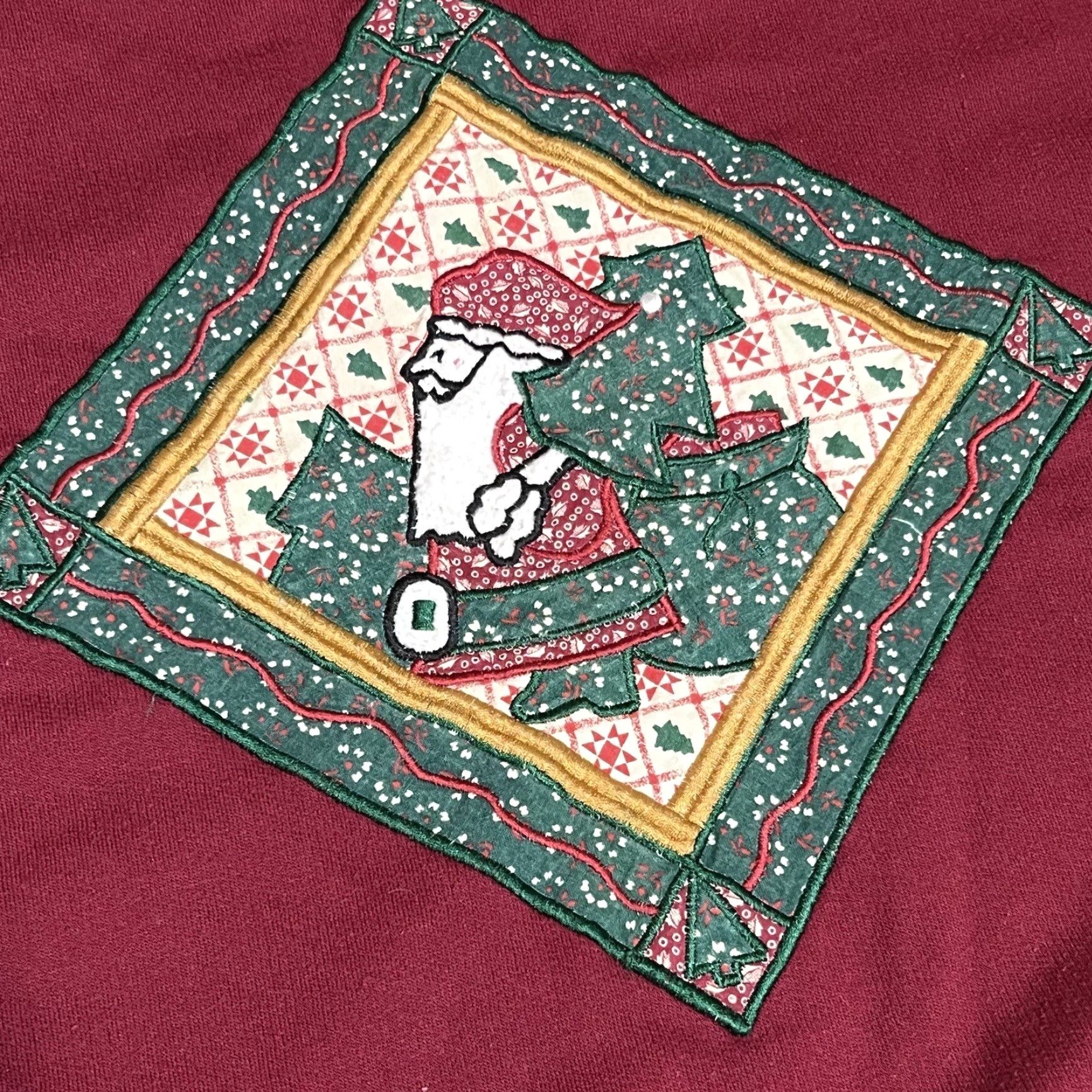 Vintage VINTAGE Nutcracker Sweatshirt Crewneck Christmas Women’s 20W Green Cotton Blend Embroidered Santa Patch Pullover +Plus Size Women Size 3XL / US 20-22 - 7 Thumbnail