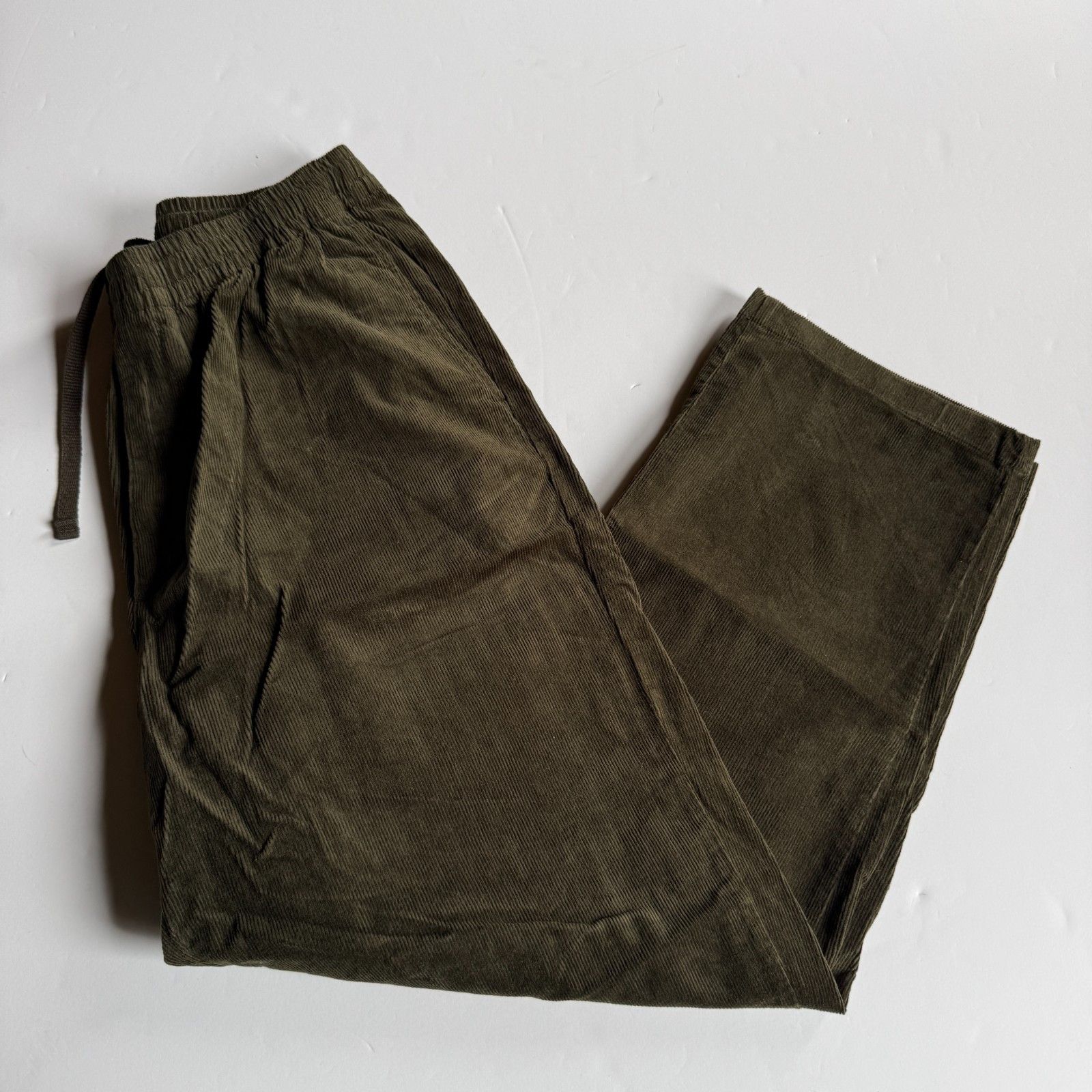 Uniqlo UNIQLO Olive Green Corduroy Easy Pants - Men's Large Size US 34 / EU 50 - 2 Thumbnail