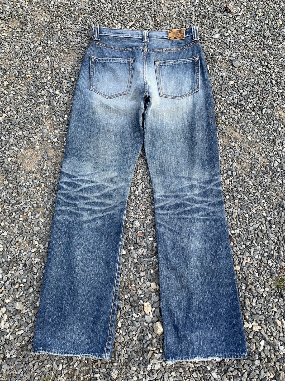 Japanese Brand ICHINOI JAPANESE SELVEDGE RAW RUSTY DISTRESSED DENIM Size US 28 / EU 44 - 2 Thumbnail