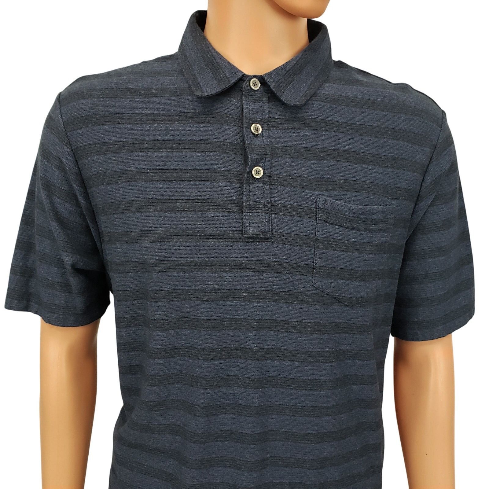 Johnston & Murphy Johnston & Murphy Polo Shirt Pima Cotton Striped XL Size US XL / EU 56 / 4 - 3 Thumbnail