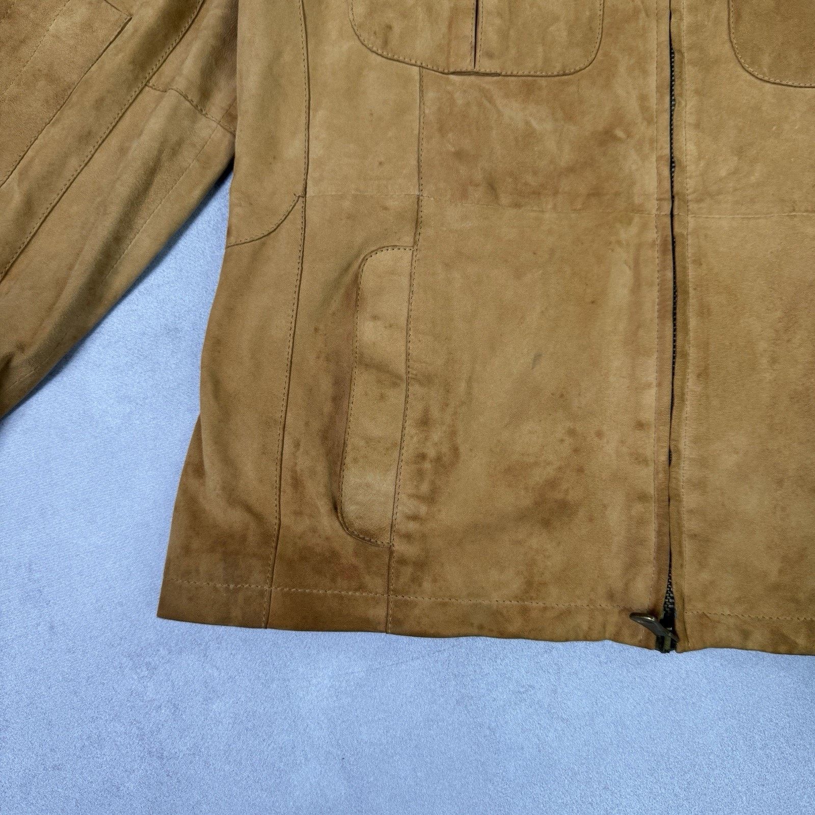 Dolce & Gabbana Dolce Gabbana Men Leather Suede Jacket Beige Size 50 Size US M / EU 48-50 / 2 - 11 Thumbnail