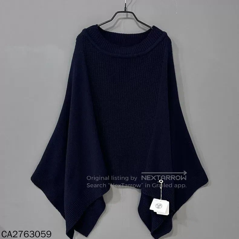 Hermes Hermes size TU Knitted cashmere cape Size L / US 10 / IT 46 - 2 Thumbnail