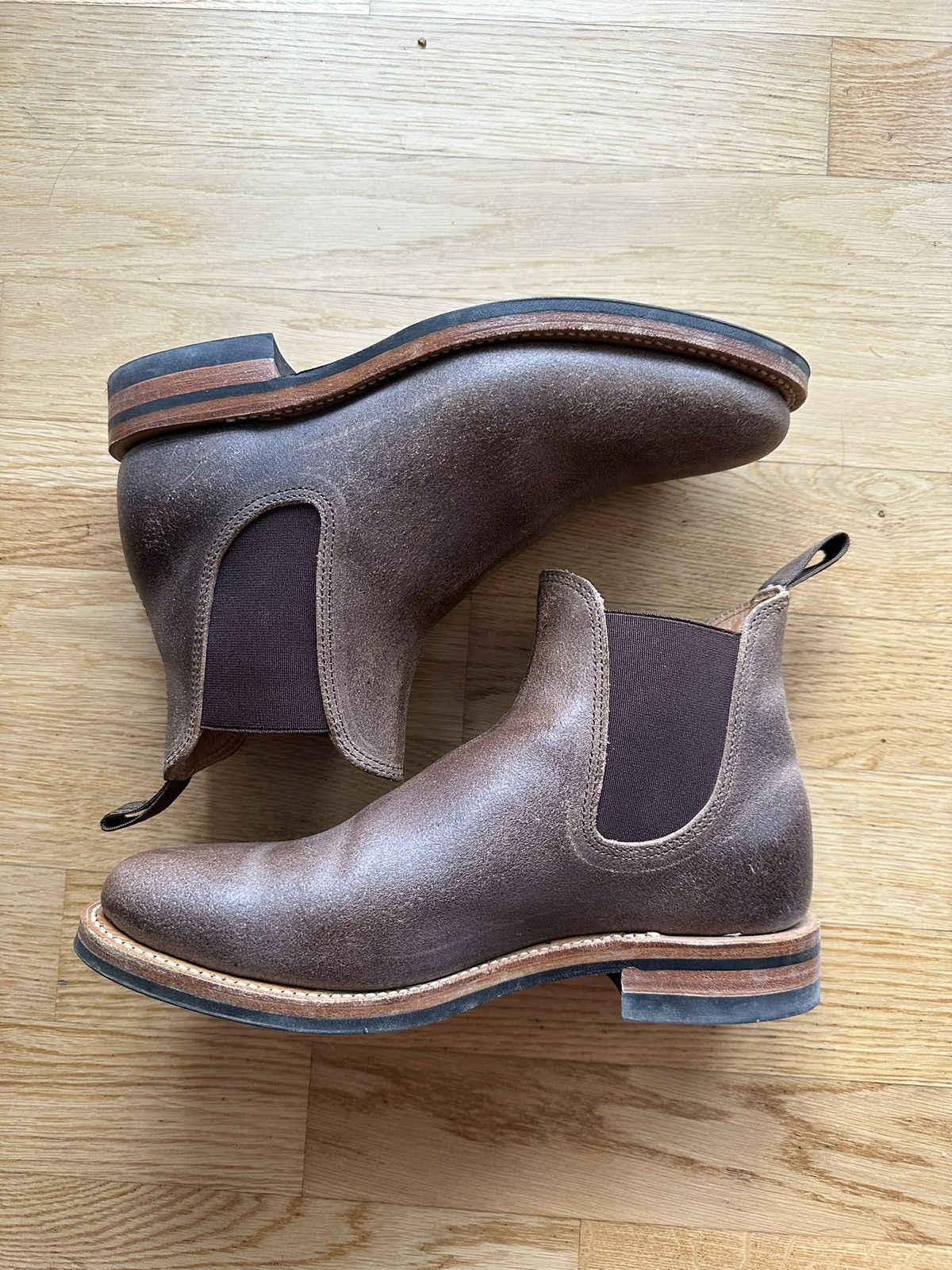 3sixteen × Viberg Viberg x 3Sixteen Natural Waxed Flesh Chelsea Size US 6.5 / EU 39-40 - 4 Thumbnail