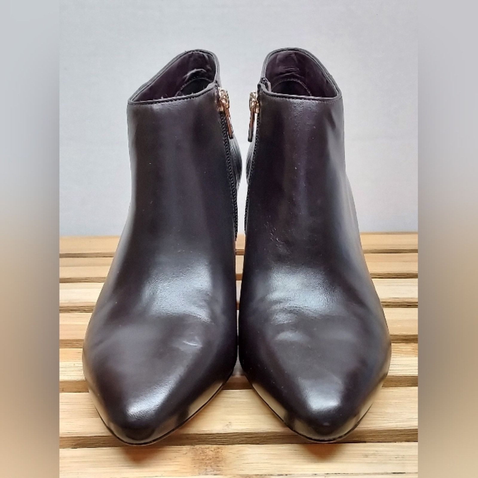 Other Antonio Melani Womens Black Heeled Ankle Boots Size 8.5 Size US 8.5 / IT 38.5 - 5 Thumbnail