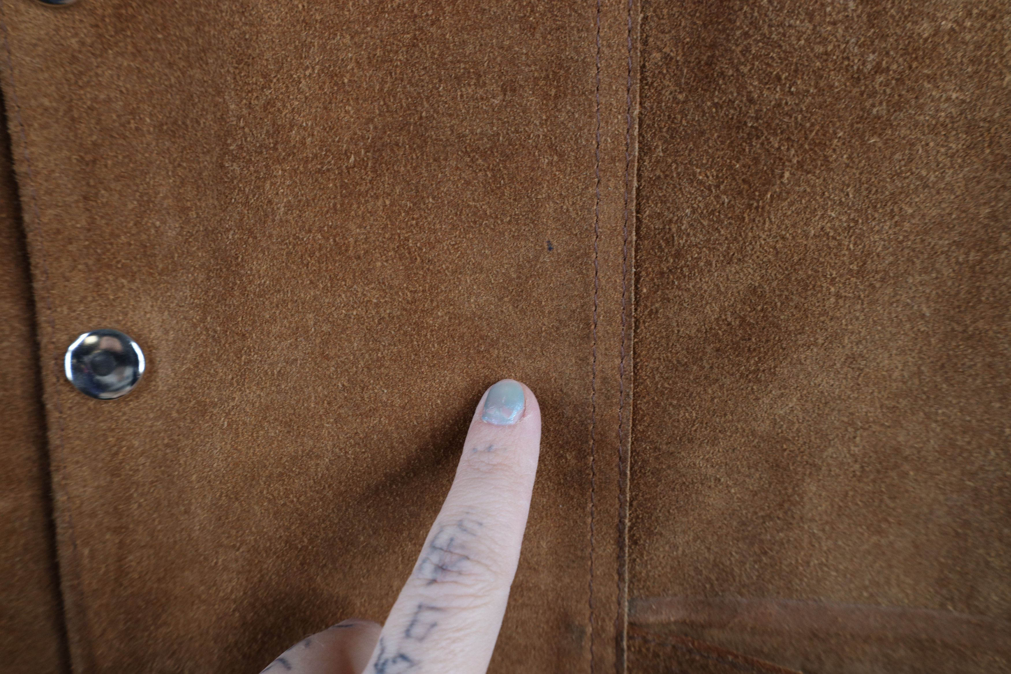 Vintage Vintage 70s Streetwear Horse Suede Leather Vest Jacket USA Size US XL / EU 56 / 4 - 9 Thumbnail