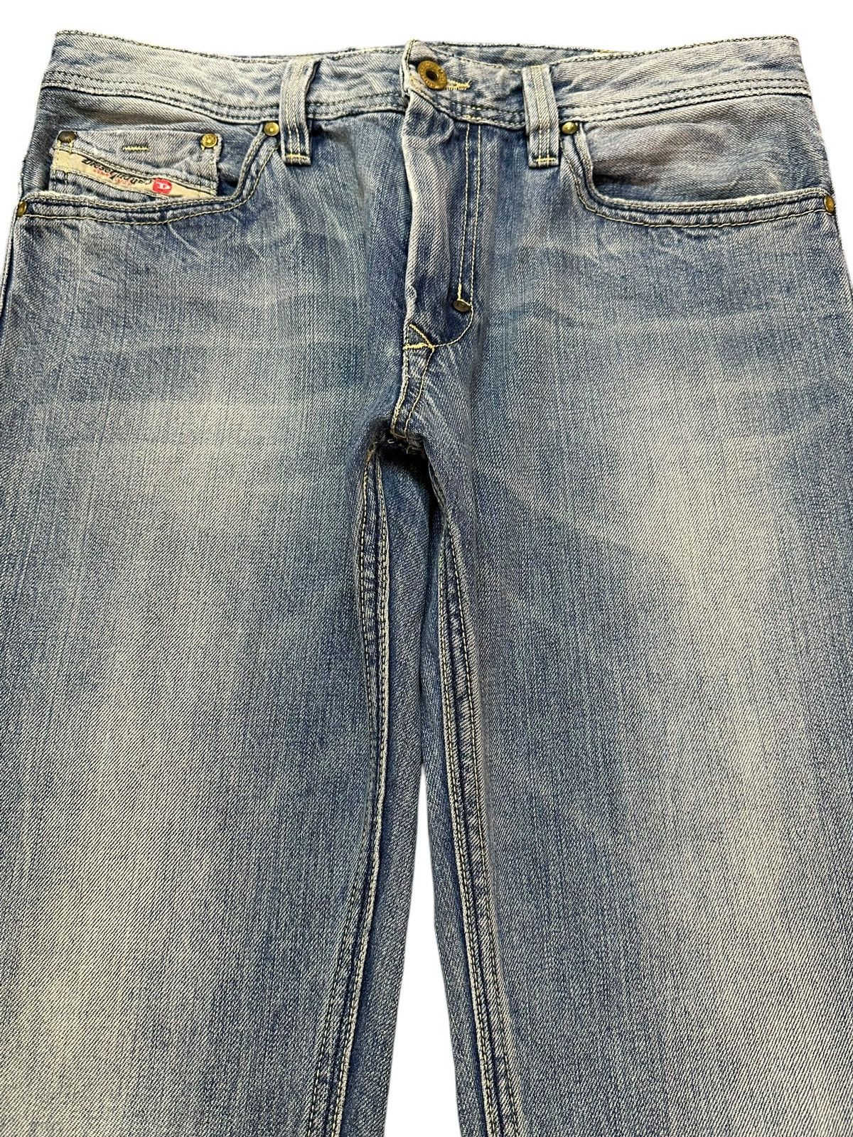 Diesel Vintage Diesel Industry Blue Faded Wash Style Jeans Size US 31 - 3 Thumbnail