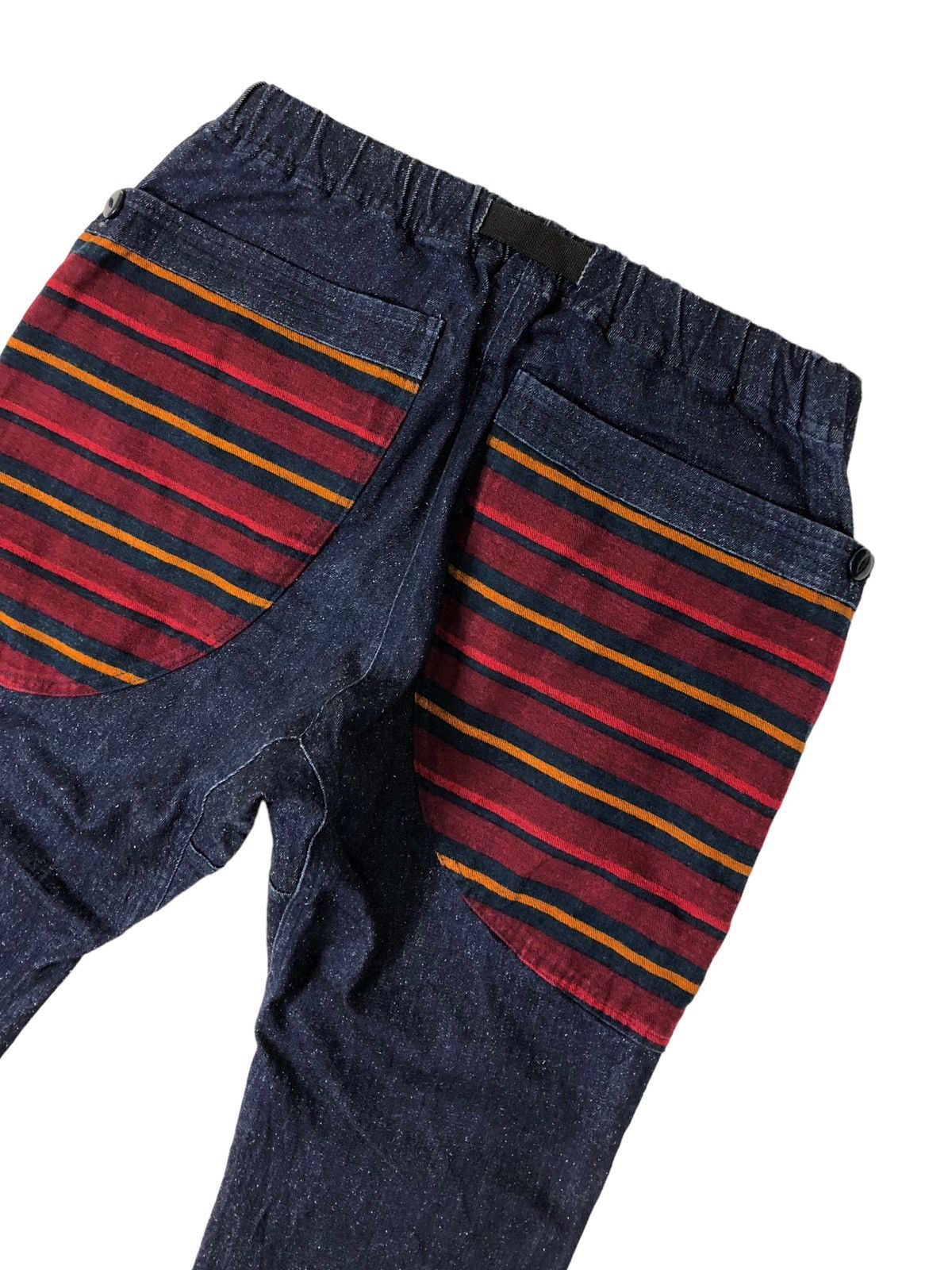 Japanese Brand × go slow caravan Go Slow Caravan Stripe Pocket Denim Climbing Pants Size US 32 / EU 48 - 9 Thumbnail