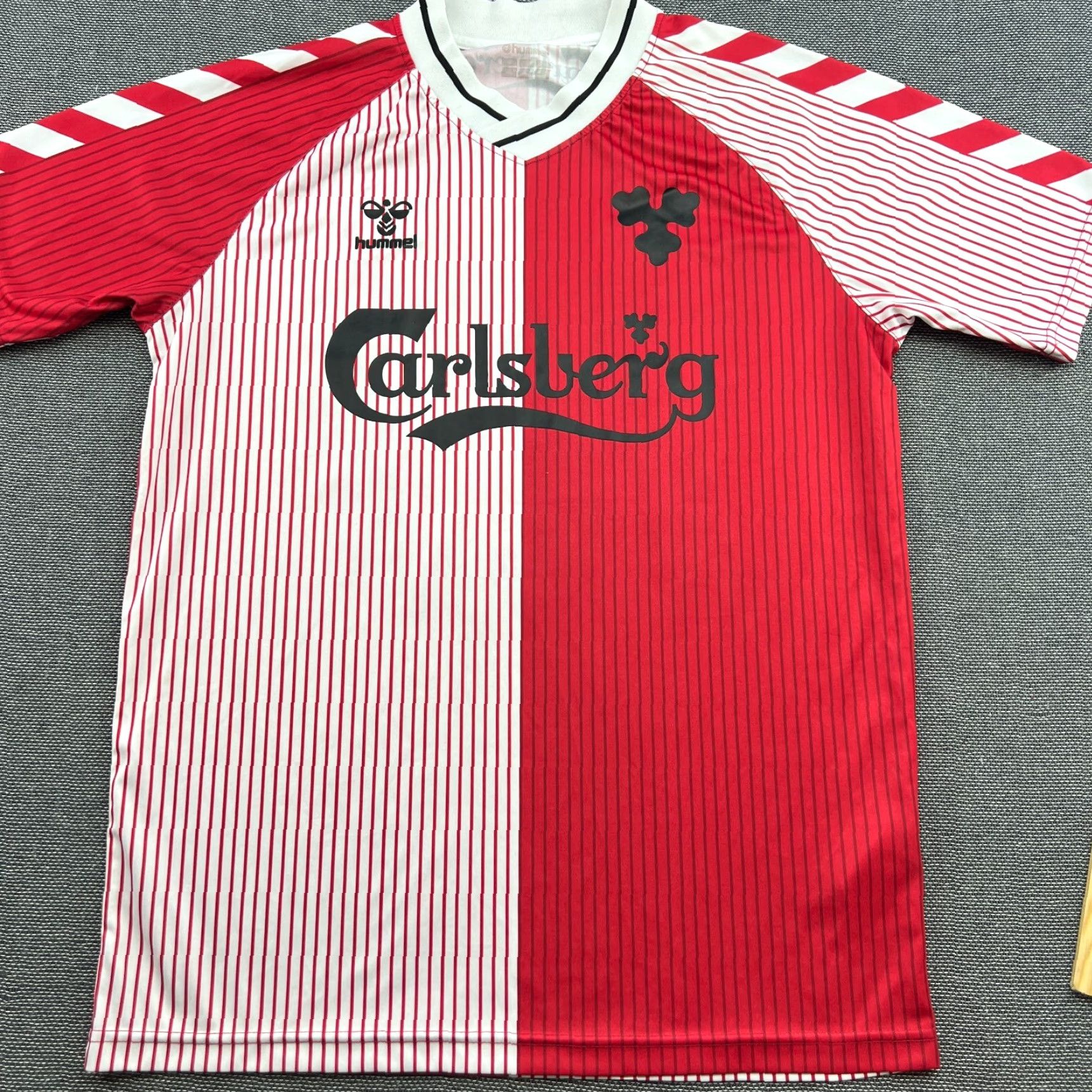 Hummel Hummel Denmark Jersey Football Medium M Multicolor 1986 10 Elkjaer #10 Retro Jersey Sports Shirt Mens Size US M / EU 48-50 / 2 - 4 Thumbnail