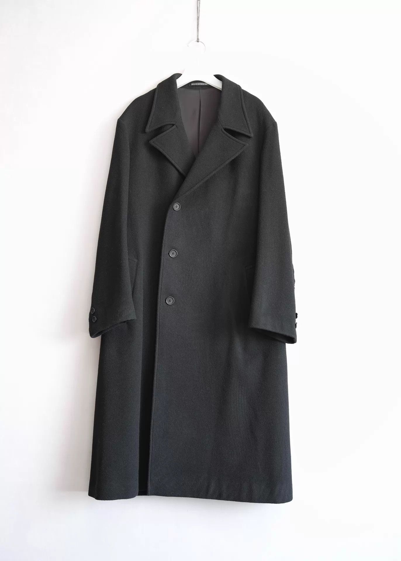 Yohji Yamamoto Yohji Yamamoto 22AW Fringed Wool Chesterfield Long Coat Size US S / EU 44-46 / 1 - 1 Thumbnail