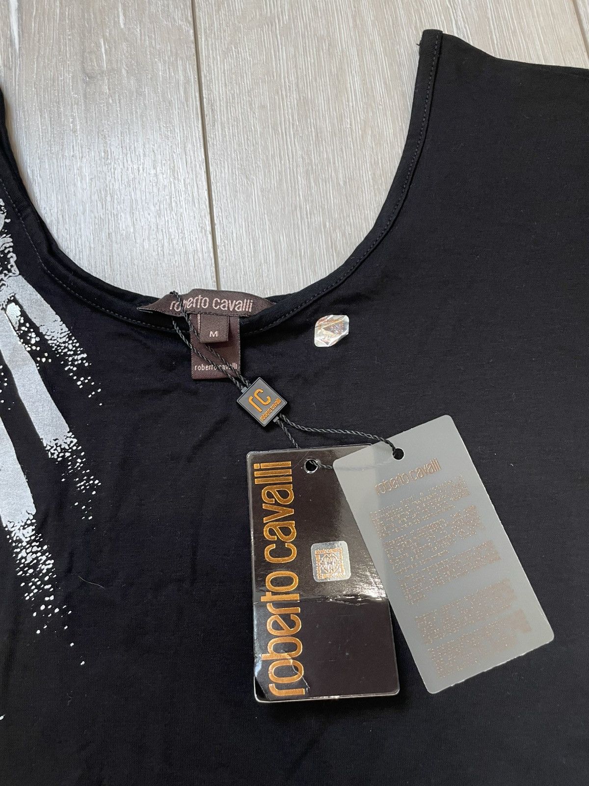 Roberto Cavalli × Vintage NEW vintage Roberto Cavalli t shirt long sleeve Size M / US 6-8 / IT 42-44 - 3 Thumbnail