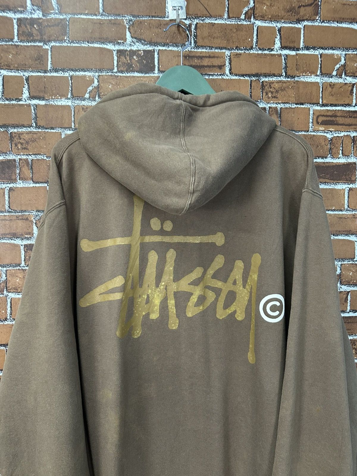 Stussy Stussy Big Logo Faded Hoodie Z353 Size US XL / EU 56 / 4 - 4 Thumbnail