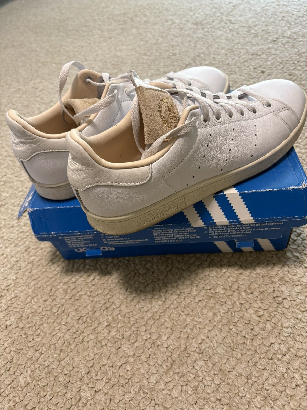Adidas Adidas Stan Smith Cloud WhiteCloud WhiteCrystal Whit Size US 7 / EU 40 - 1 Thumbnail
