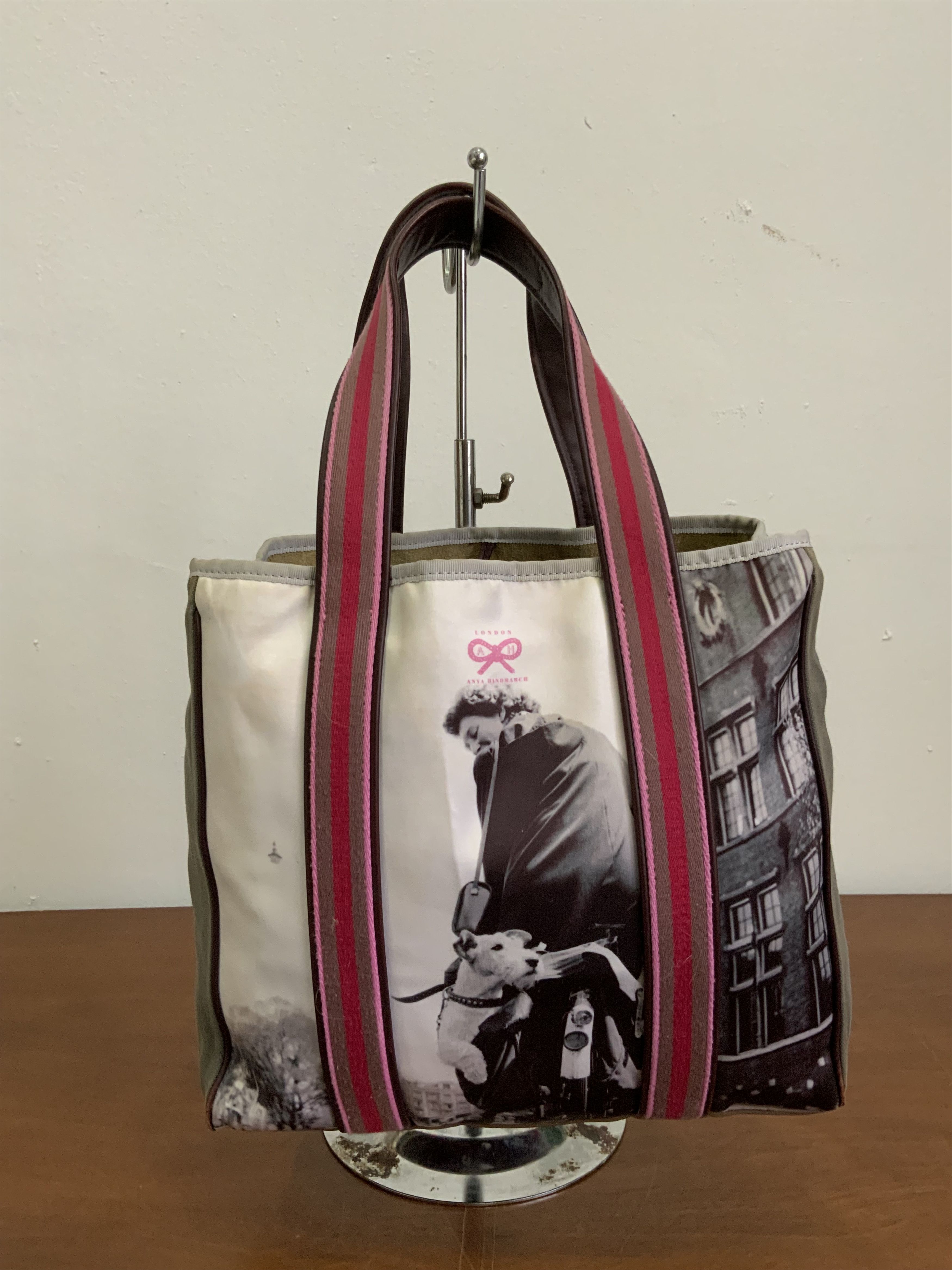 If Six Was Nine Anya Handmarch London Leather Tote Bag Size ONE SIZE - 9 Thumbnail