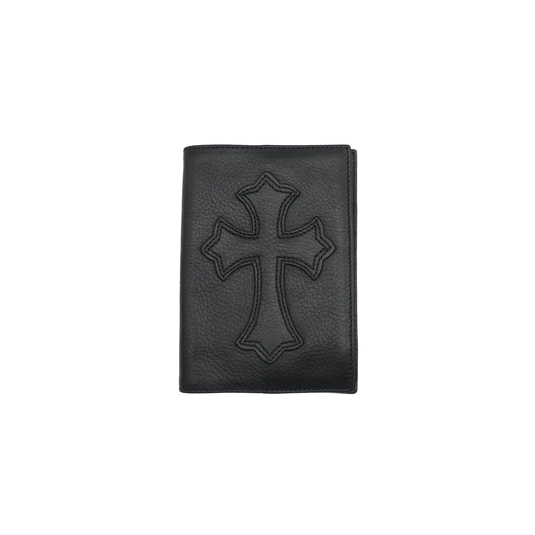 Chrome Hearts Chrome Hearts Black Leather Cross Passport Holder Size ONE SIZE - 1 Thumbnail