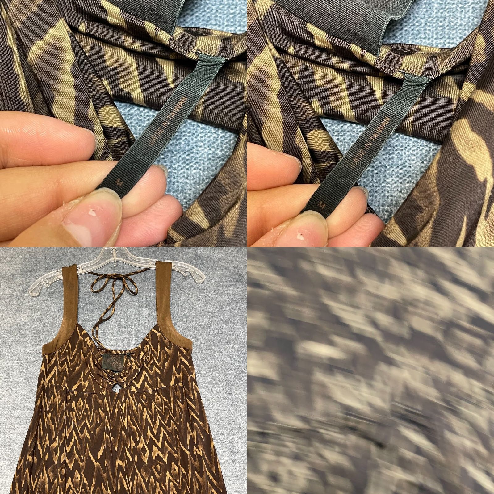Guess Guess Maxi Dress Womens Medium Brown All Over Print Beach Wear Keyhole Back Size M / US 6-8 / IT 42-44 - 8 Thumbnail