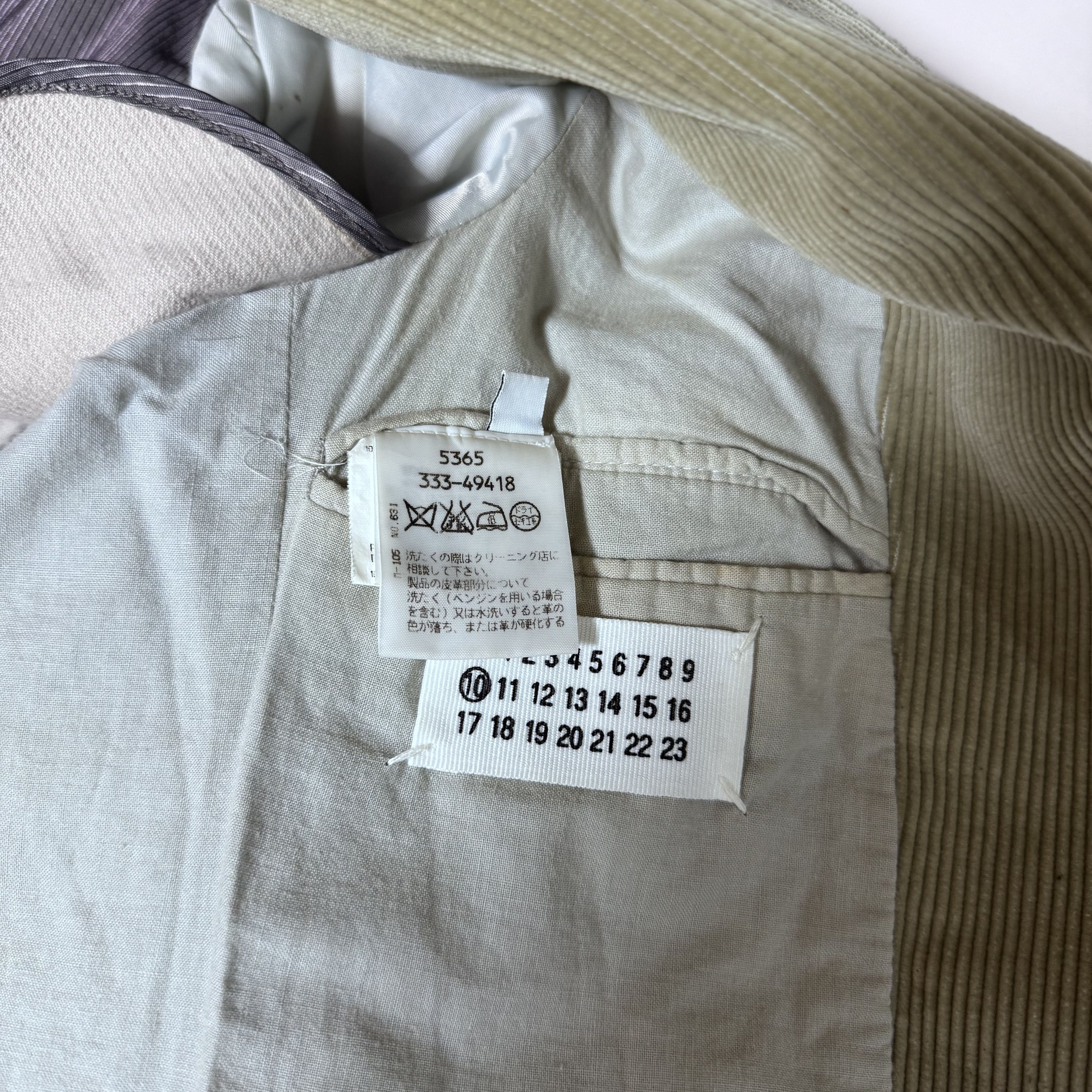 Maison Margiela MAISON MARTIN MARGIELA AW00 CORDUROY BLAZER WITH ELBOW PATCH Size US M / EU 48-50 / 2 - 5 Thumbnail