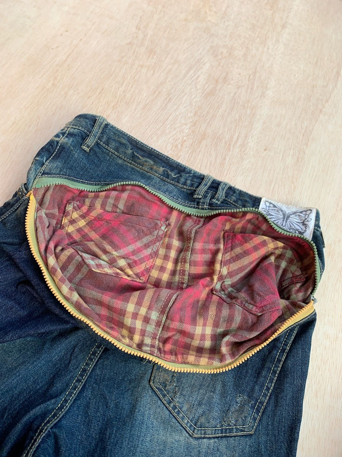 Hysteric Glamour × If Six Was Nine × Japanese Brand Denny Rose Back Zipper Ifsixwasnine Lgb Style Pants Size US 32 / EU 48 - 3 Thumbnail