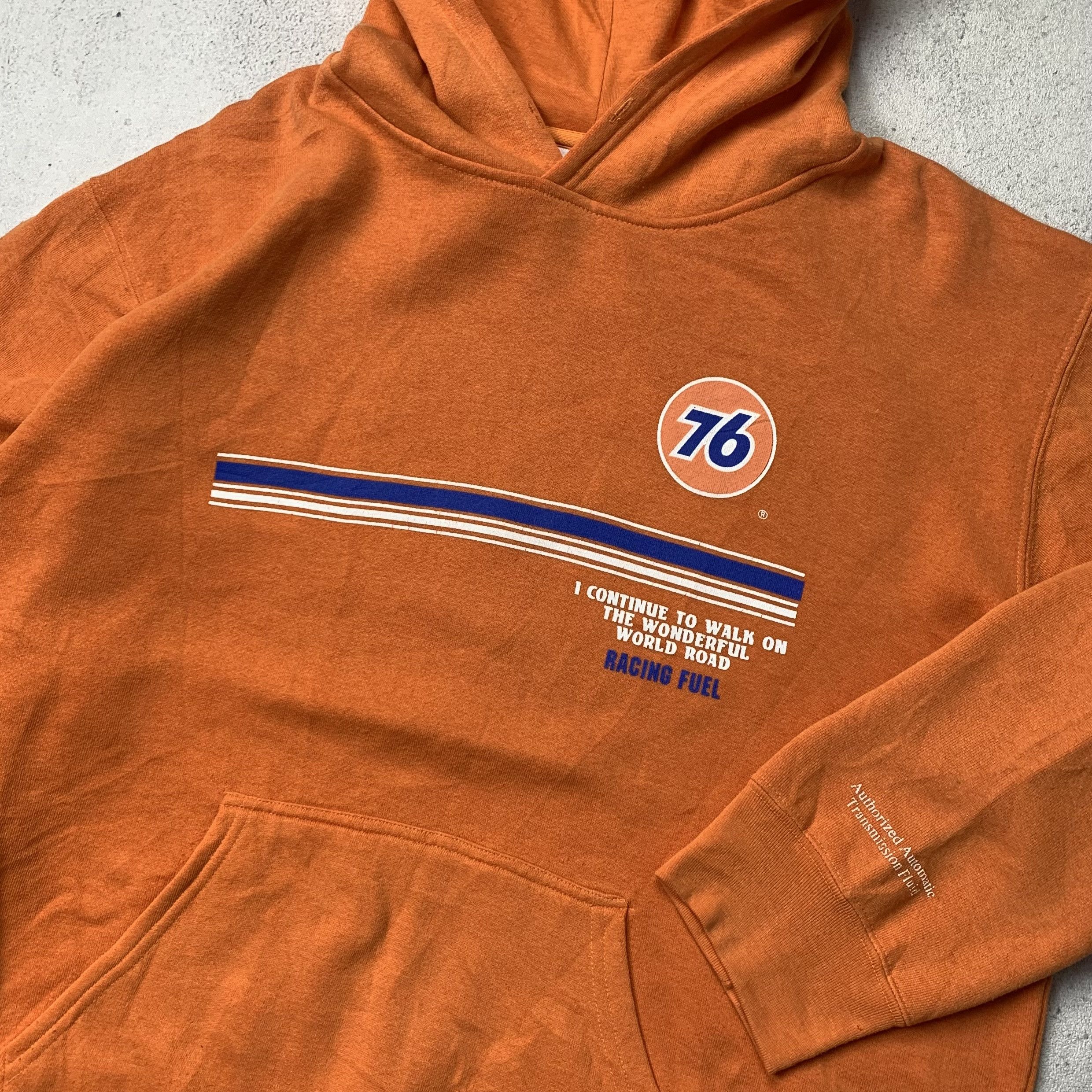 Vintage 76 Lubricants Pullover Hoodie Size US L / EU 52-54 / 3 - 3 Thumbnail