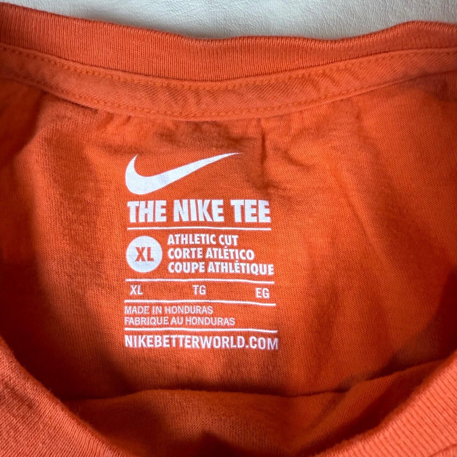 Nike Nike Just Do It Floral Swoosh Graphic T-Shirt Orange Mens XL Size US XL / EU 56 / 4 - 6 Thumbnail