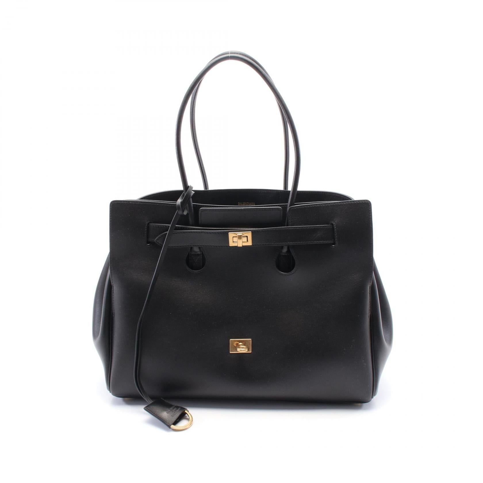 Balenciaga Balenciaga Bel Air Medium Carryall Handbag Tote Bag Leather Black Size ONE SIZE - 1 Thumbnail
