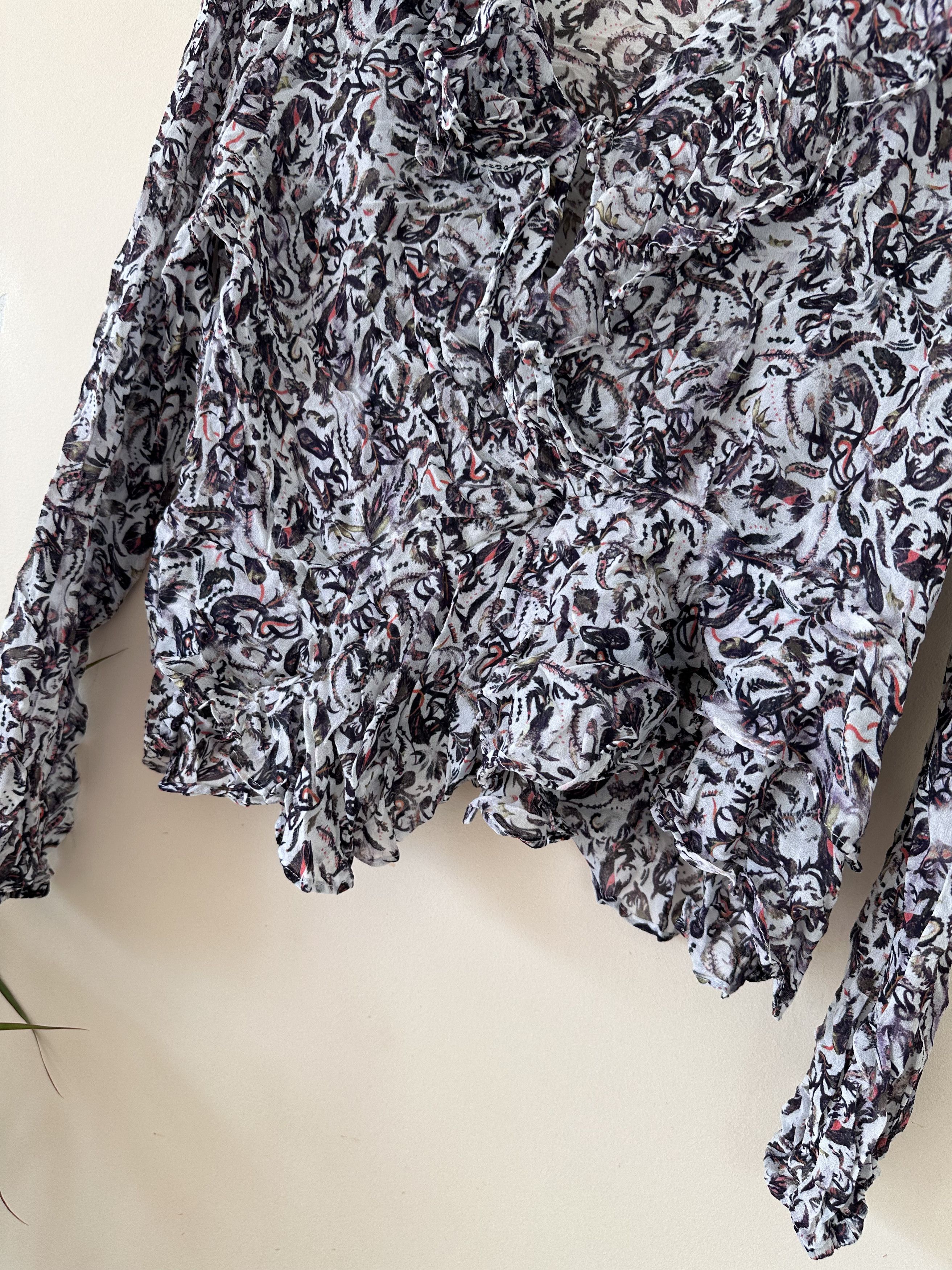 Iro Iro women floral shirt top Size L / US 10 / IT 46 - 3 Thumbnail