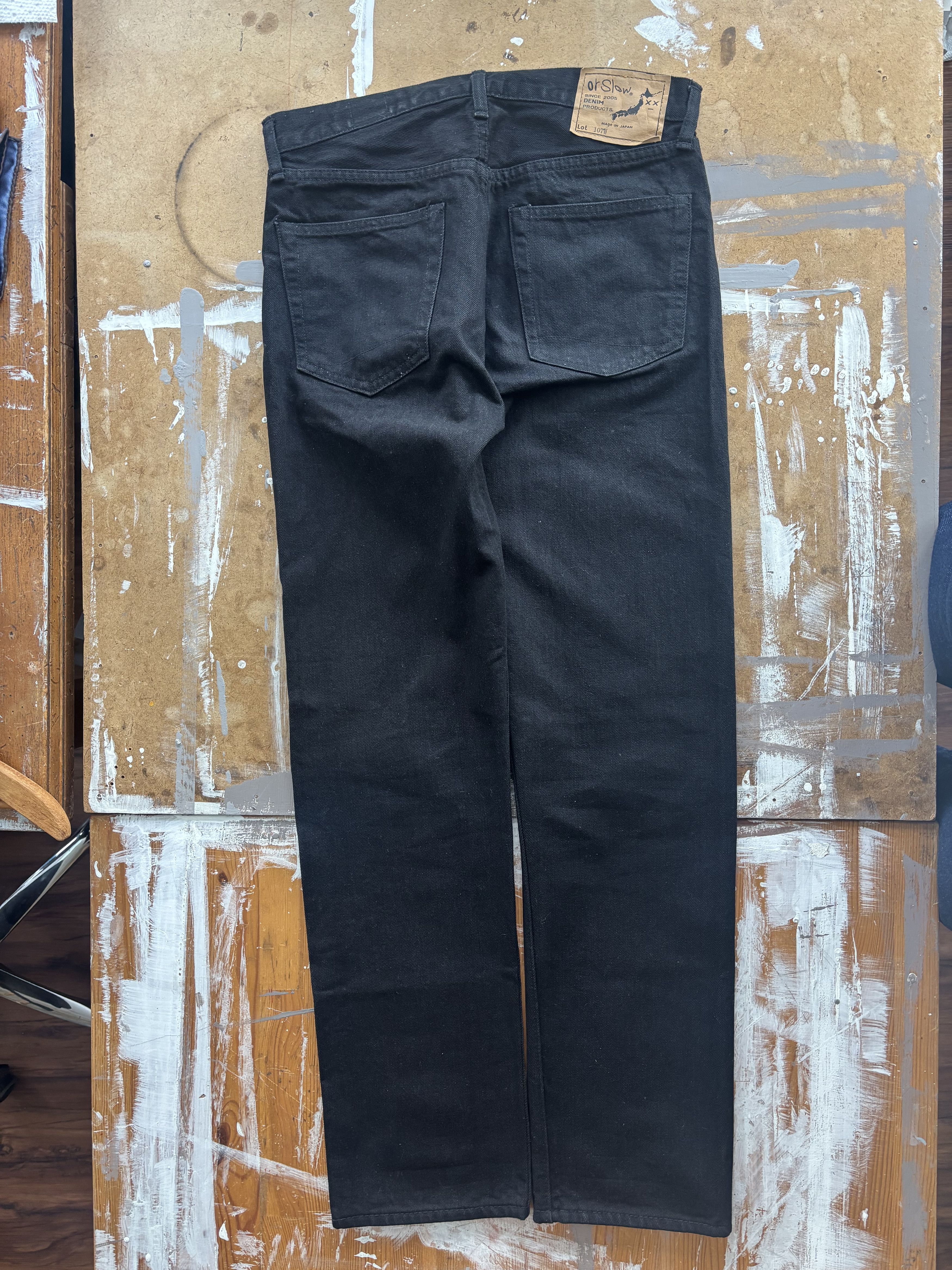Orslow 107 Ivy Fit Black One Wash Size US 29 - 3 Thumbnail