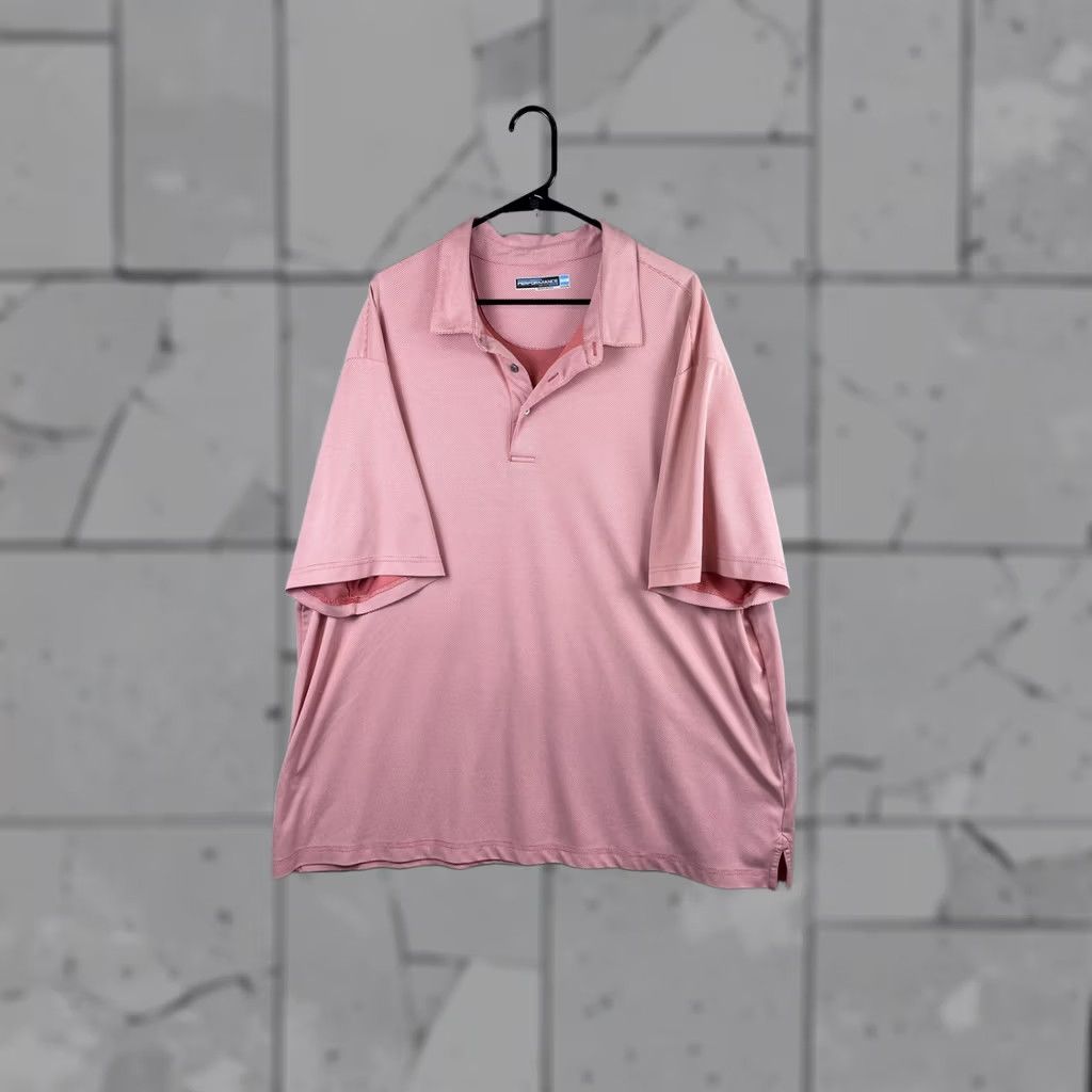 Roundtree & Yorke VINTAGE? No. Roundtree & Yorke Performance Polo Shirt Mens Big 3X 3XB Pink Houndstooth Golf Size US XXL / EU 58 / 5 - 1 Thumbnail
