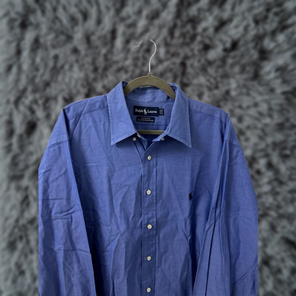 Ralph Lauren VINTAGE Ralph Lauren Yarmouth Shirt Mens 17 35 Blue Pinpoint Oxford Button Down L/S Size US XL / EU 56 / 4 - 1 Thumbnail
