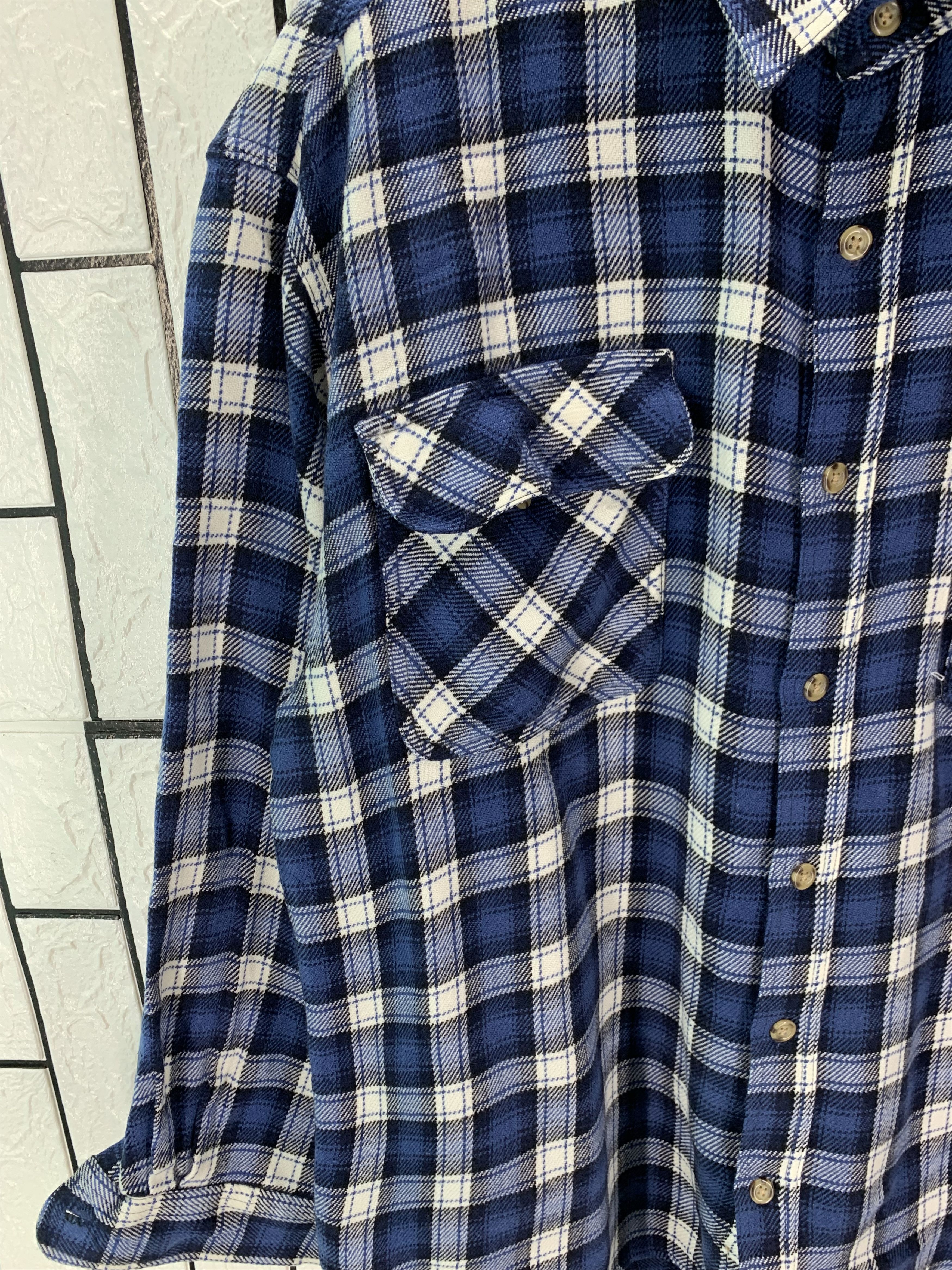 Vintage Vintage Break Off Shirt Flannel Size US XL / EU 56 / 4 - 3 Thumbnail