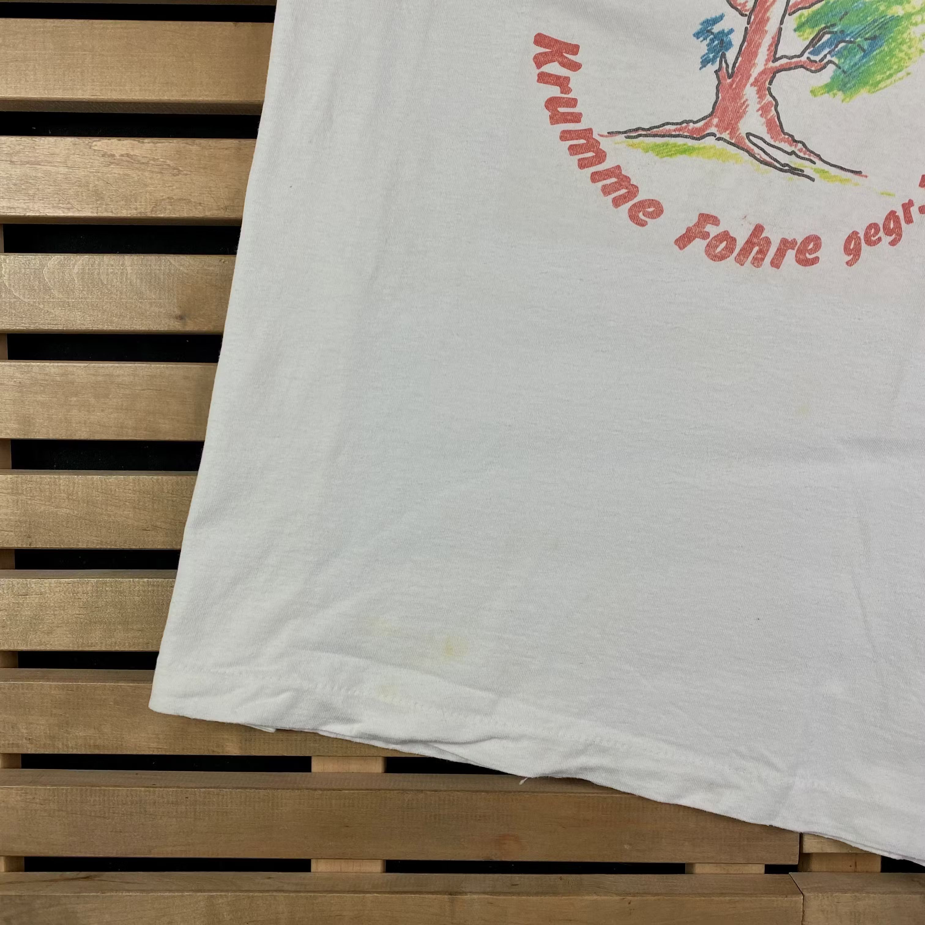 Vintage Mens Vintage T Shirt Stammtisch Krumme Fohre 1978 Size XL Size US XL / EU 56 / 4 - 3 Thumbnail
