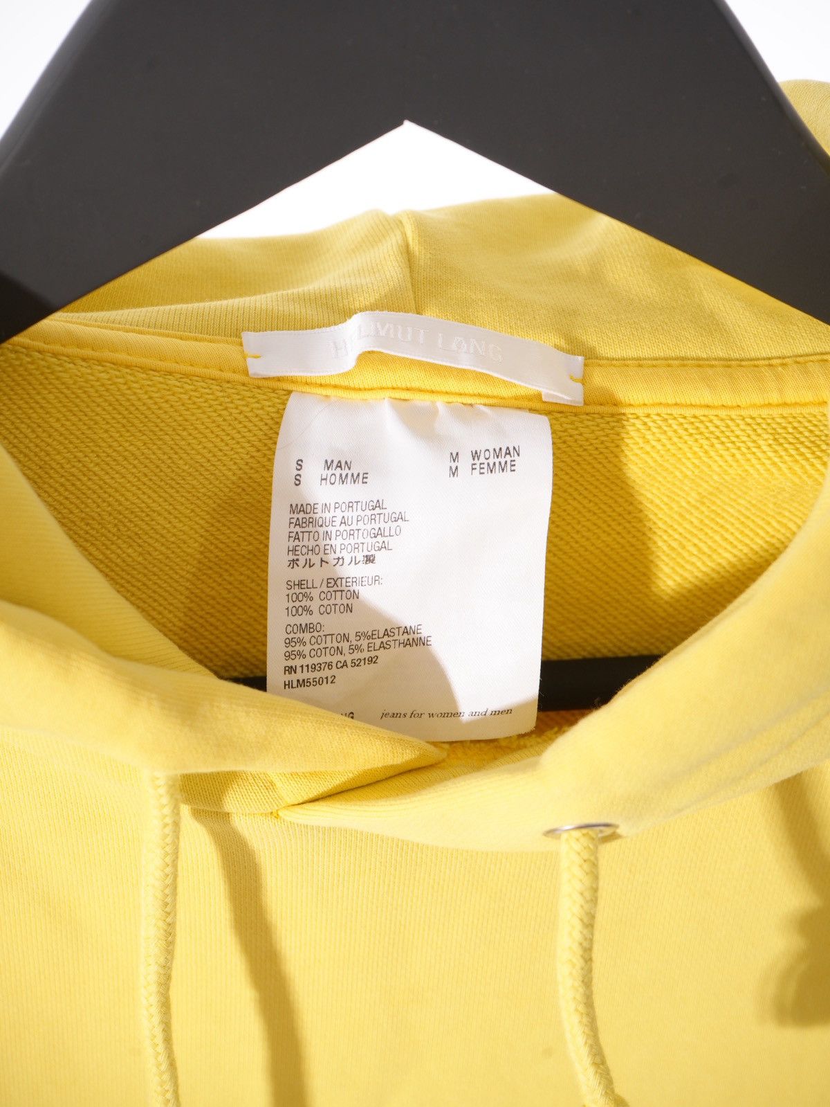 Helmut Lang Helmut Lang Yellow Impress Your Parents Logo Hoodie | Size S Size US S / EU 44-46 / 1 - 4 Thumbnail