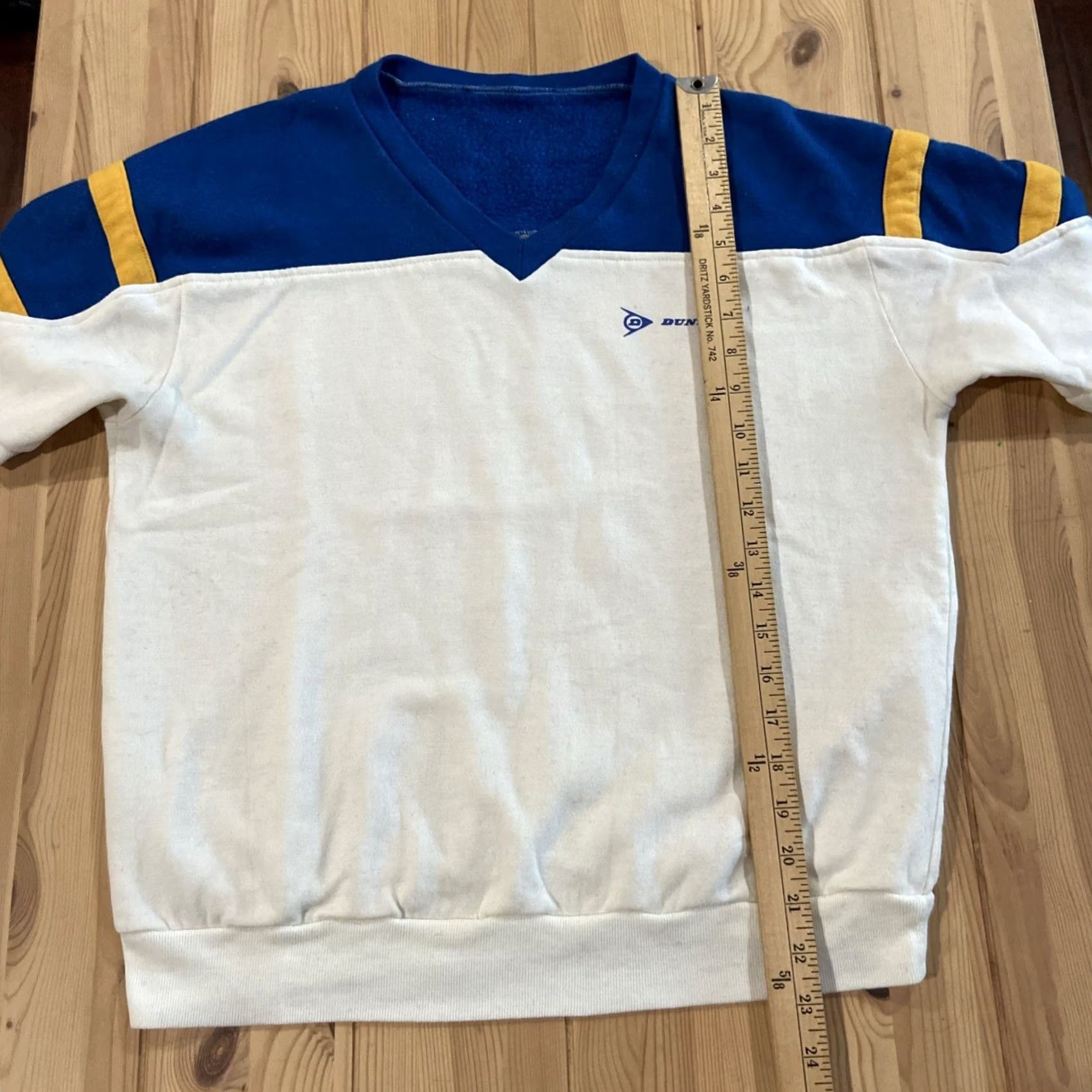 Dunlop VINTAGE Dunlop Shirt Golf 80s Blue White Small Men S US 80s Theme Size US S / EU 44-46 / 1 - 4 Thumbnail
